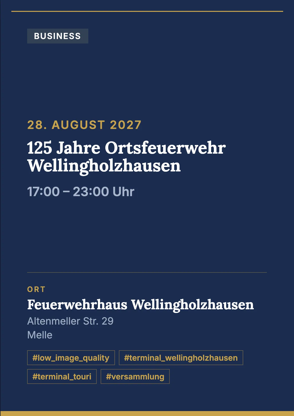 Veranstaltungsflyer