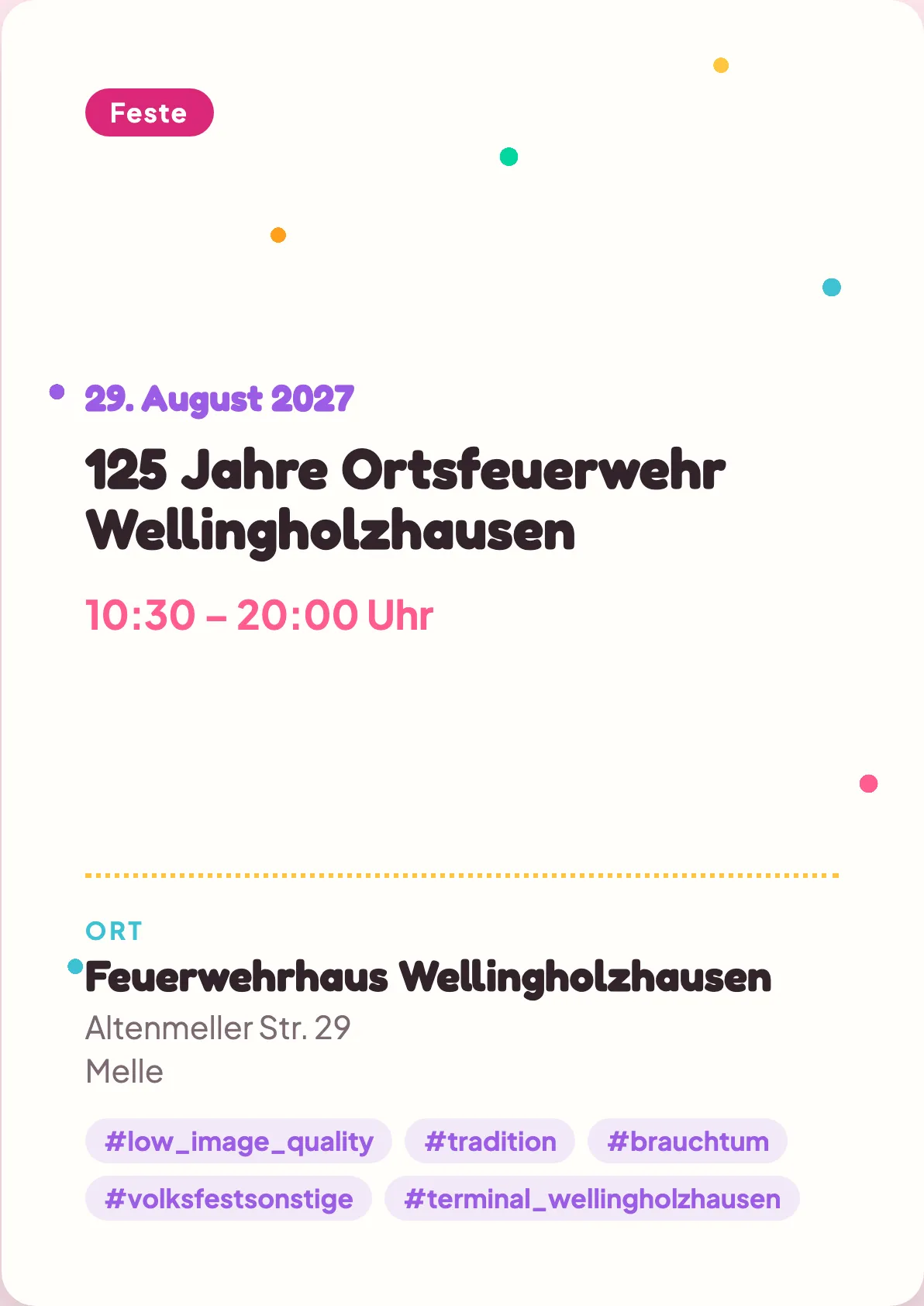 Veranstaltungsflyer