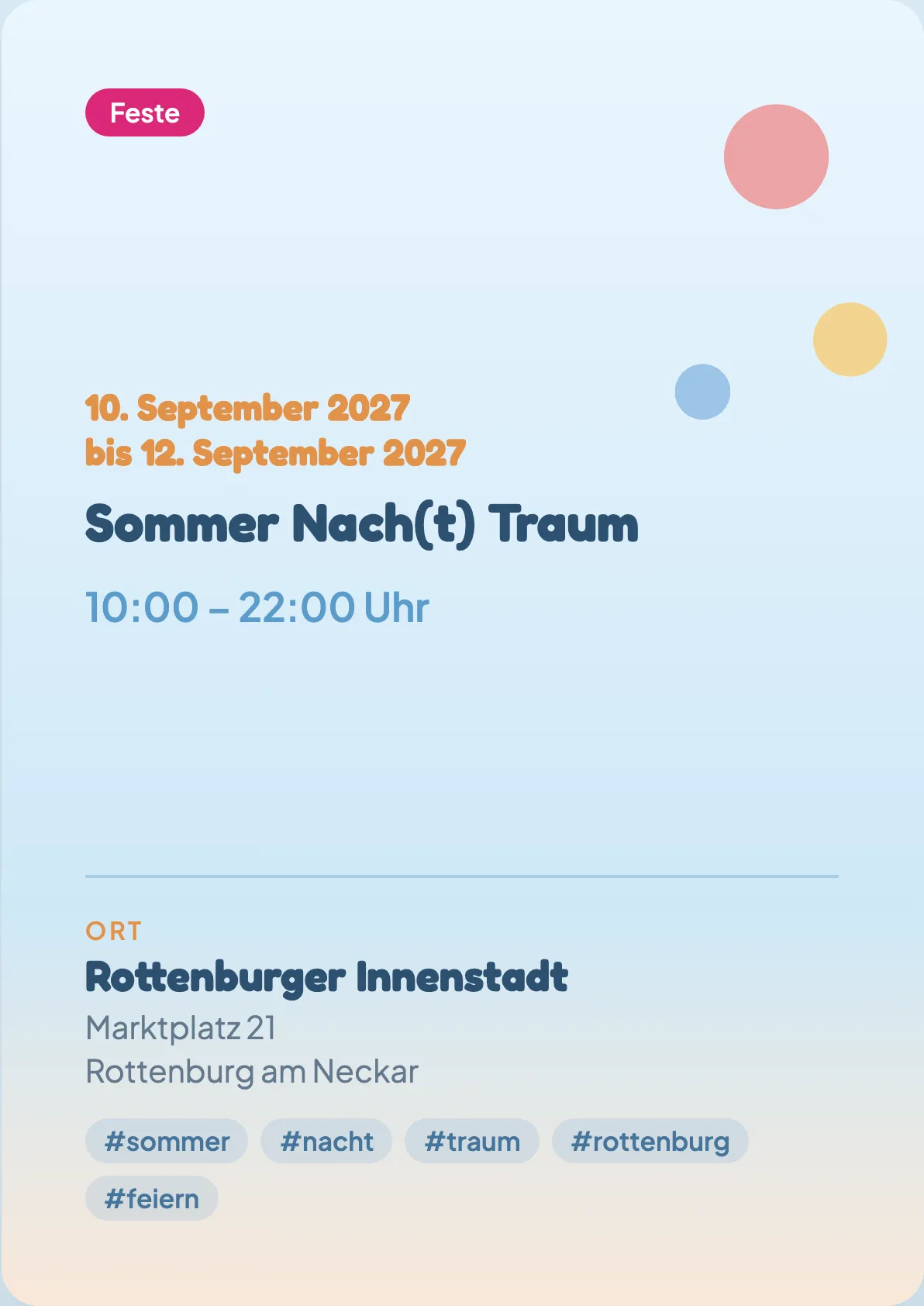 Veranstaltungsflyer