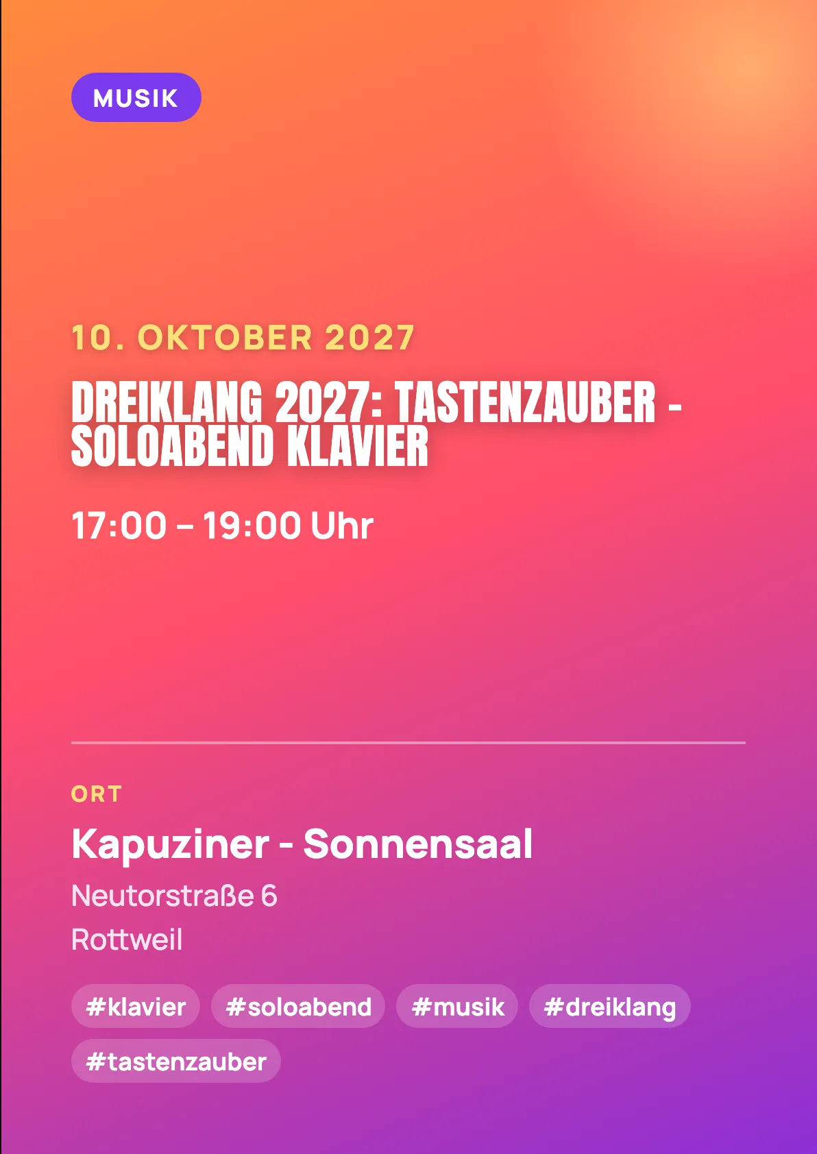 Veranstaltungsflyer
