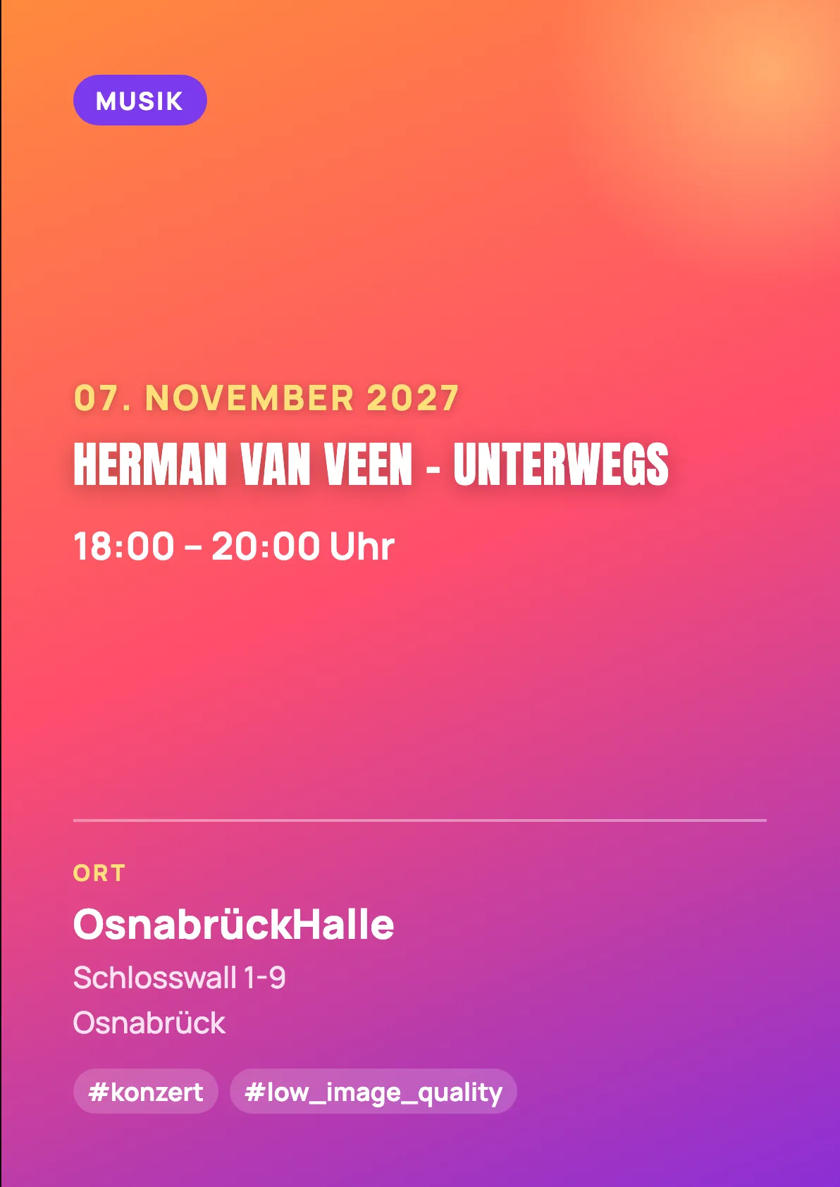 Veranstaltungsflyer