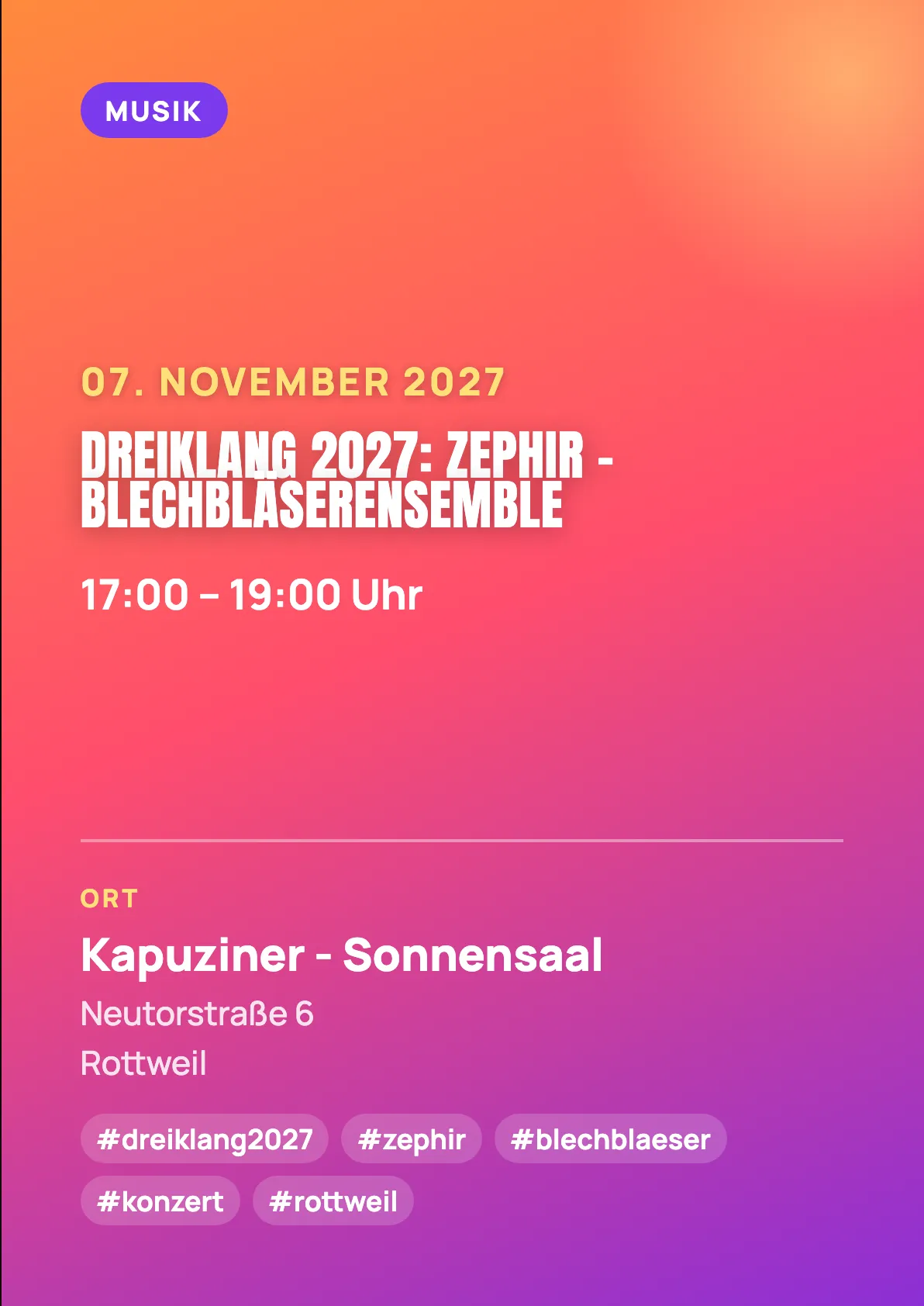Veranstaltungsflyer