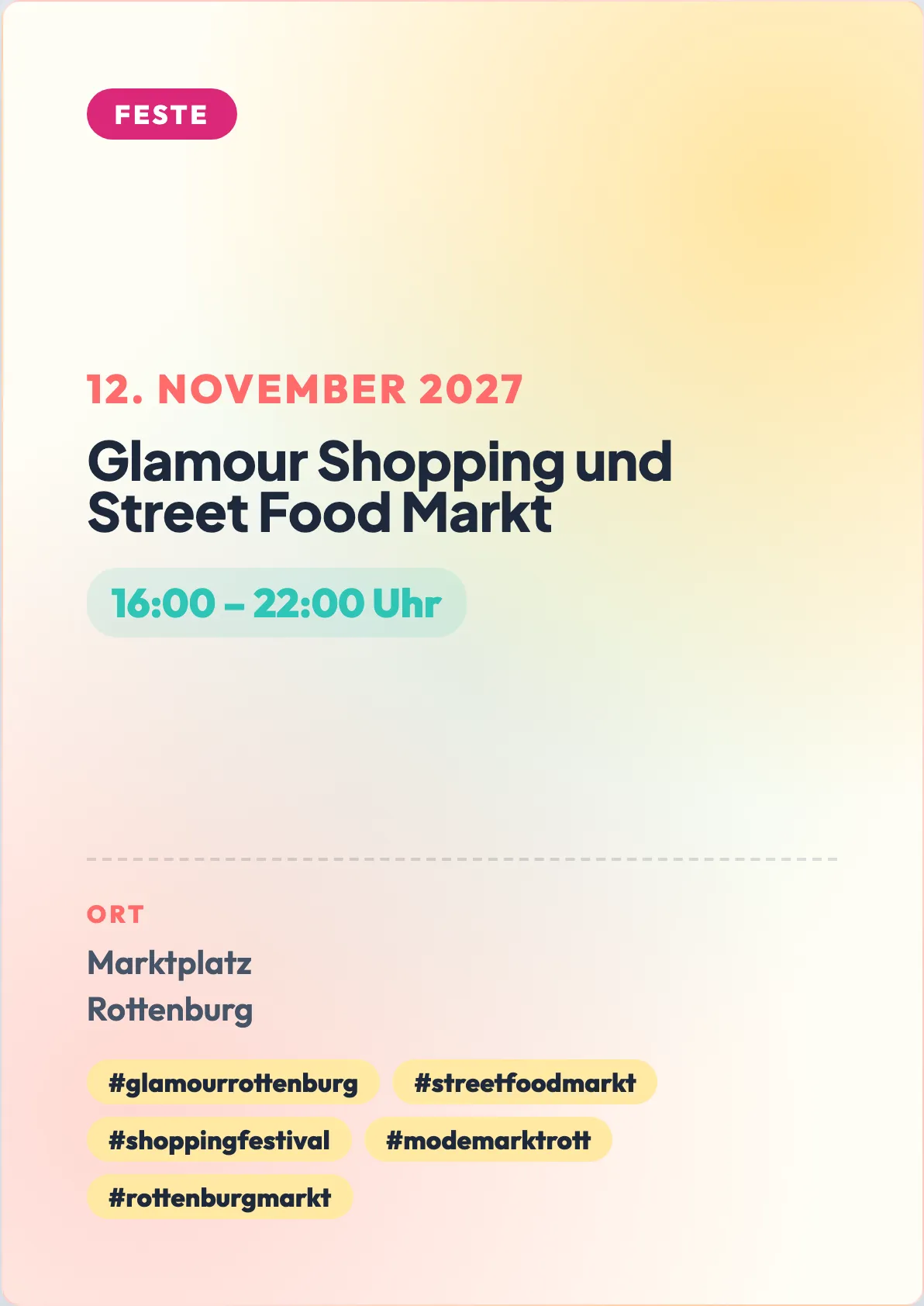 Veranstaltungsflyer