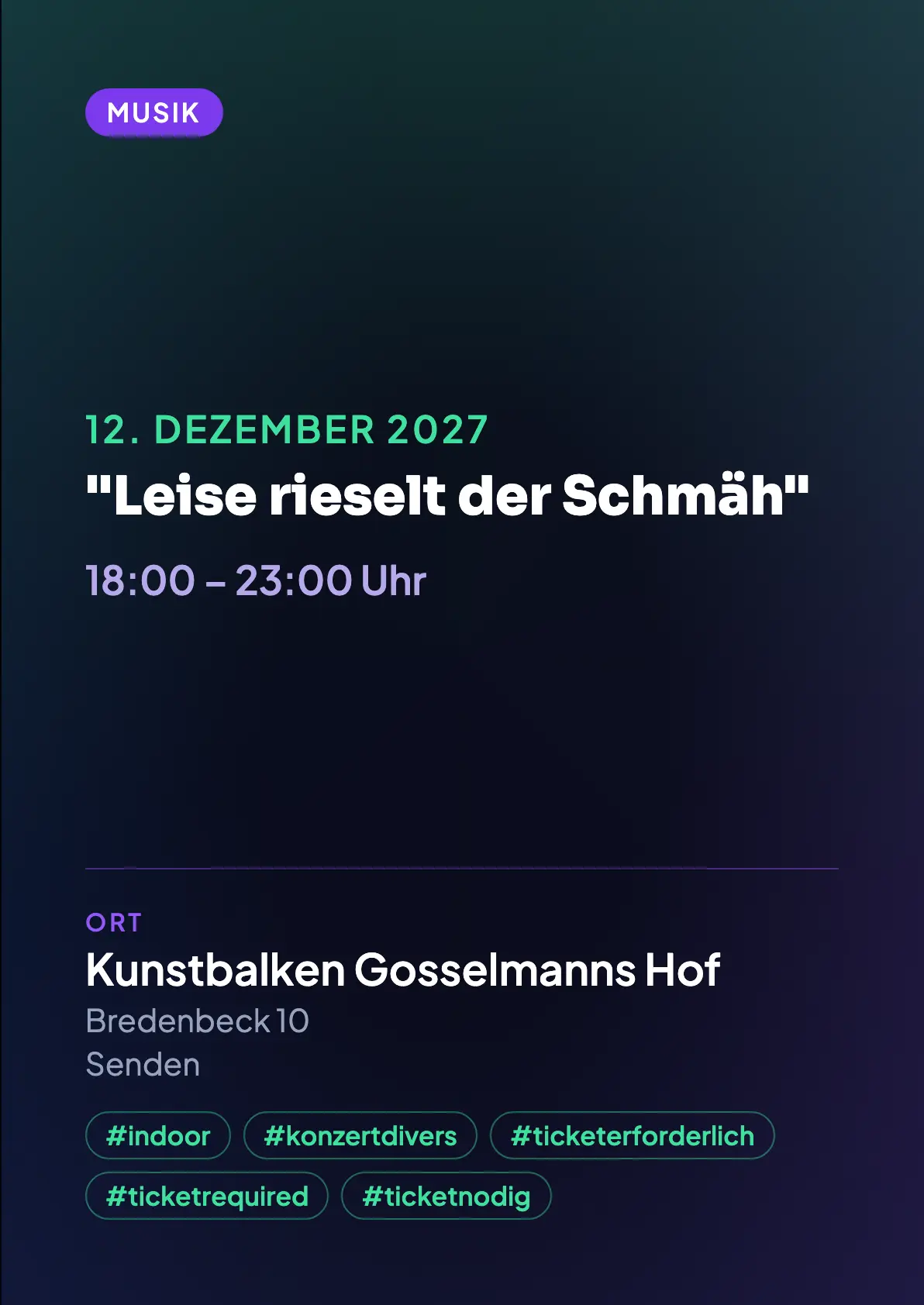 Veranstaltungsflyer