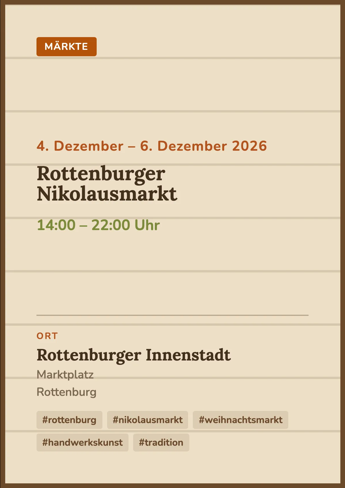 Veranstaltungsflyer