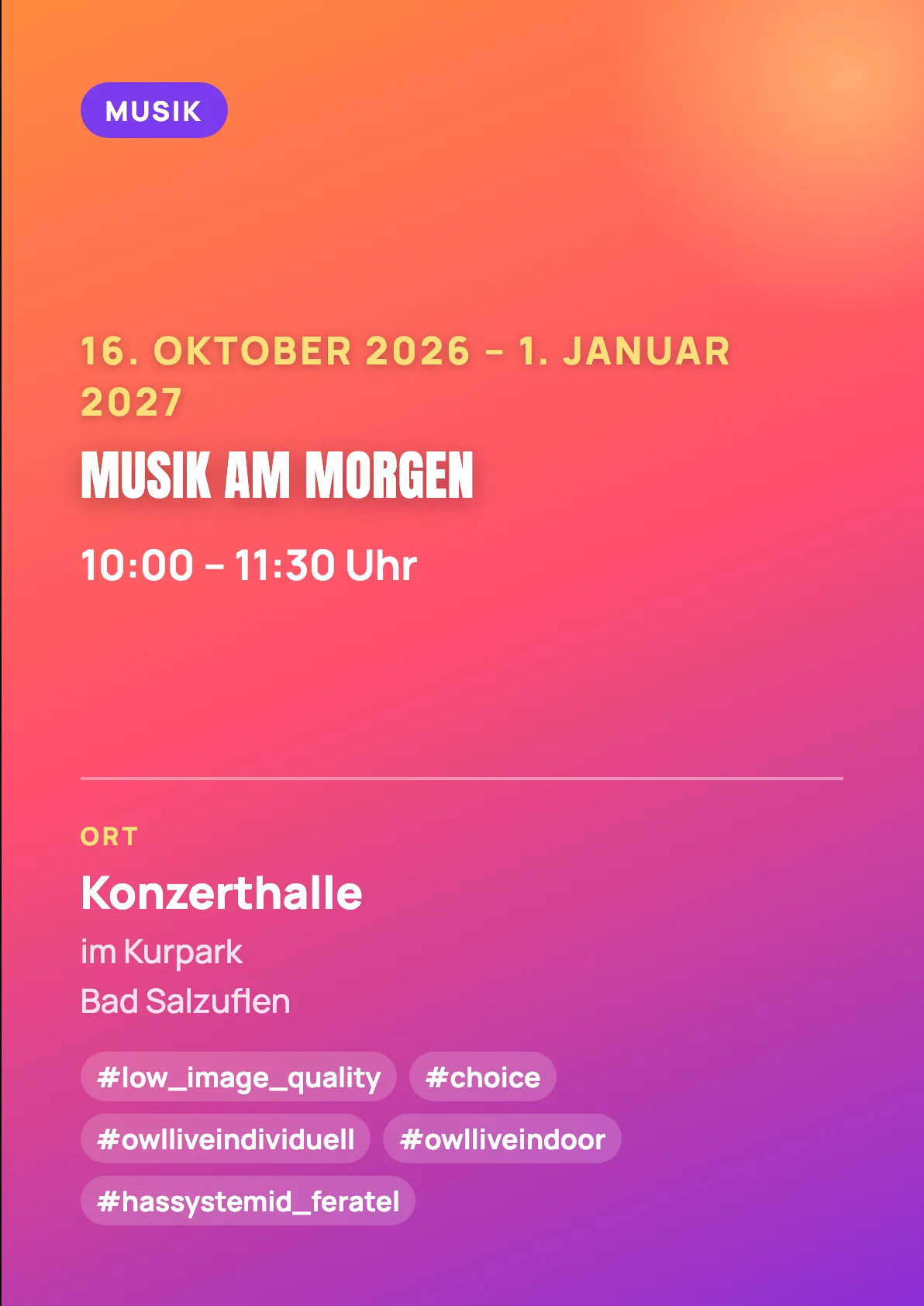 Veranstaltungsflyer