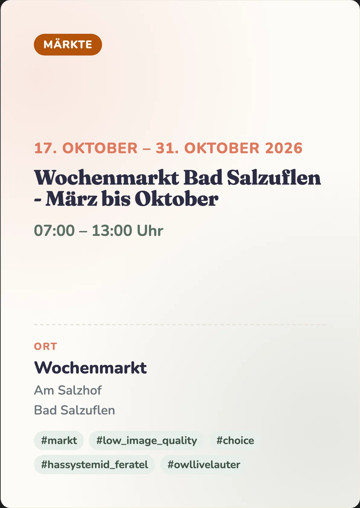 Veranstaltungsflyer