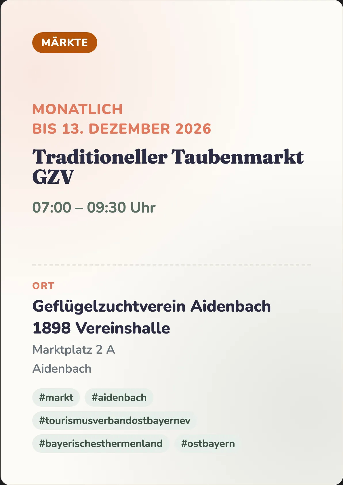 Veranstaltungsflyer