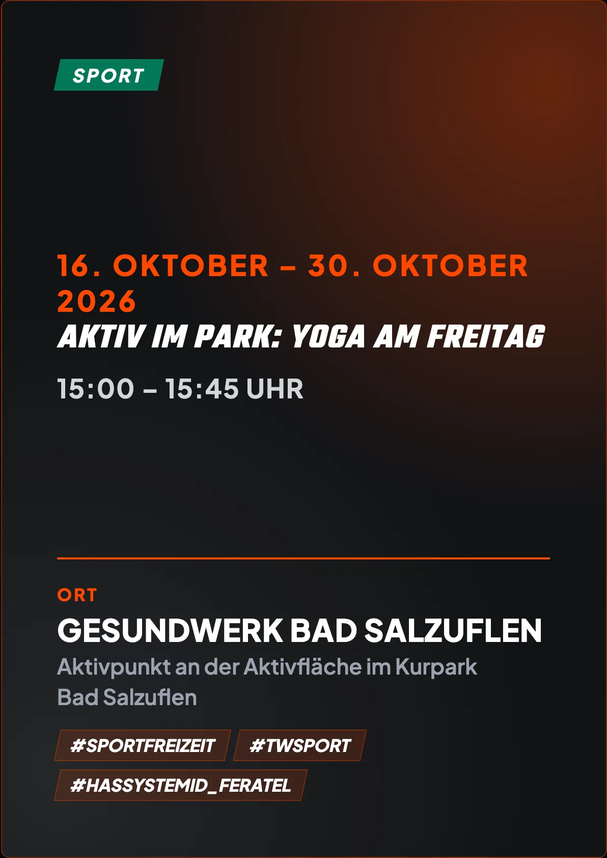 Veranstaltungsflyer
