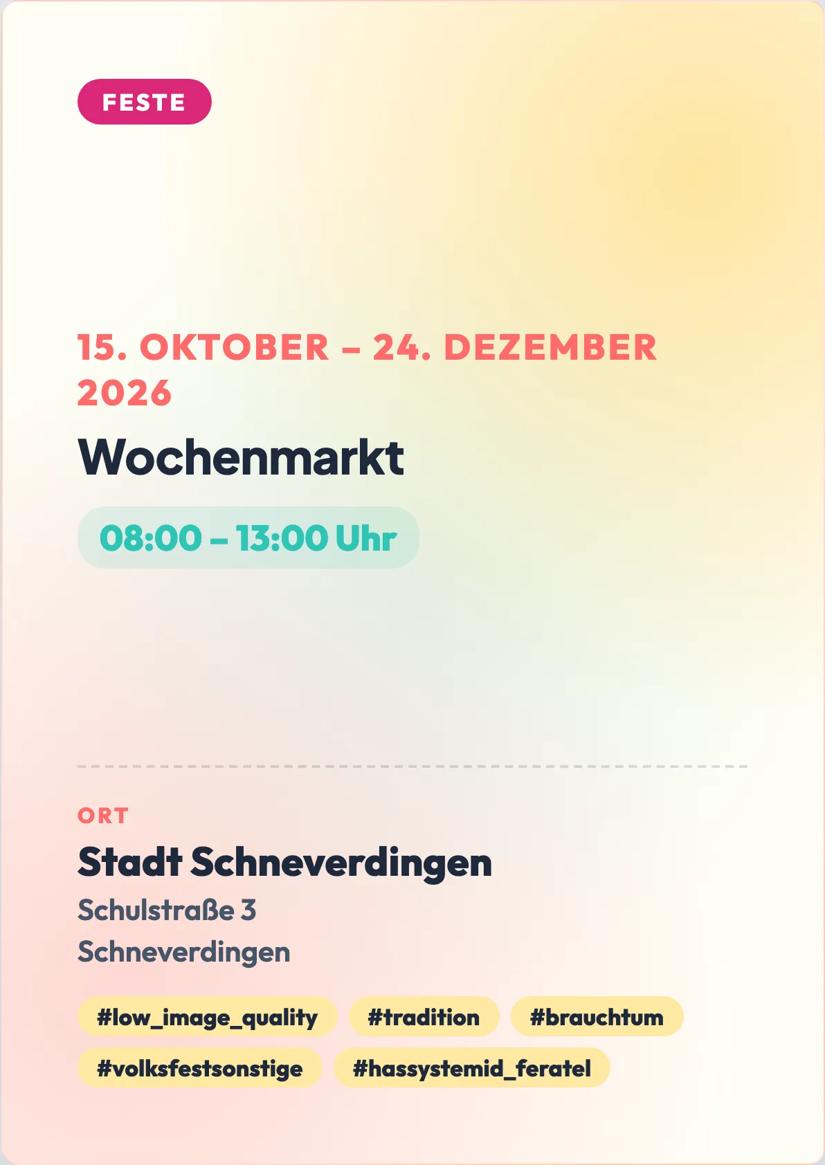 Veranstaltungsflyer
