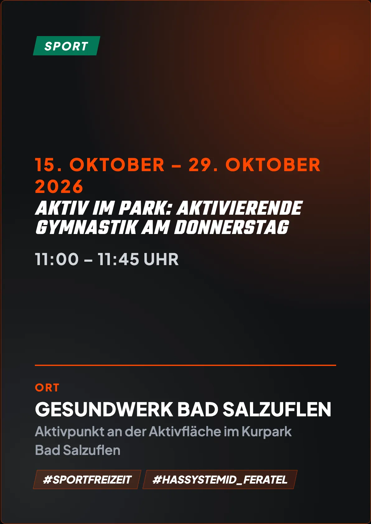 Veranstaltungsflyer