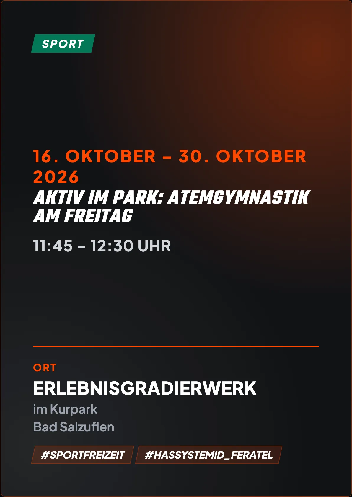 Veranstaltungsflyer