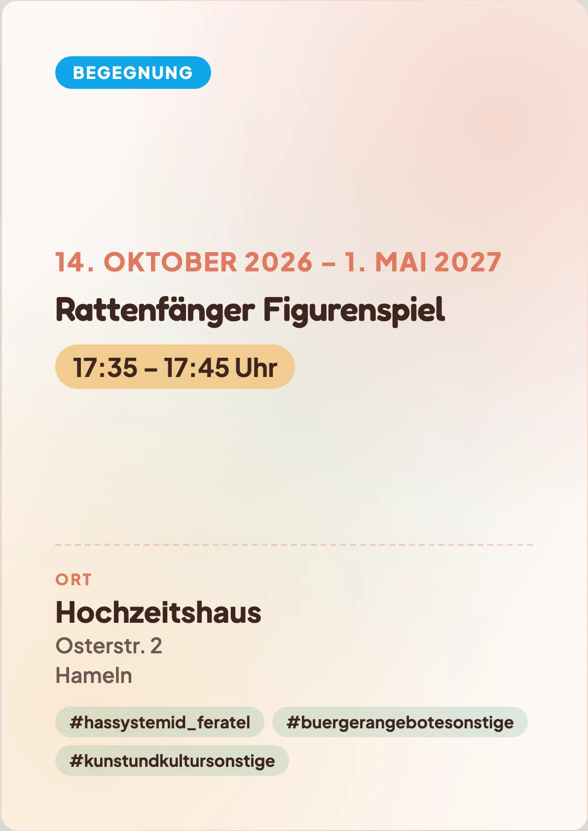 Veranstaltungsflyer