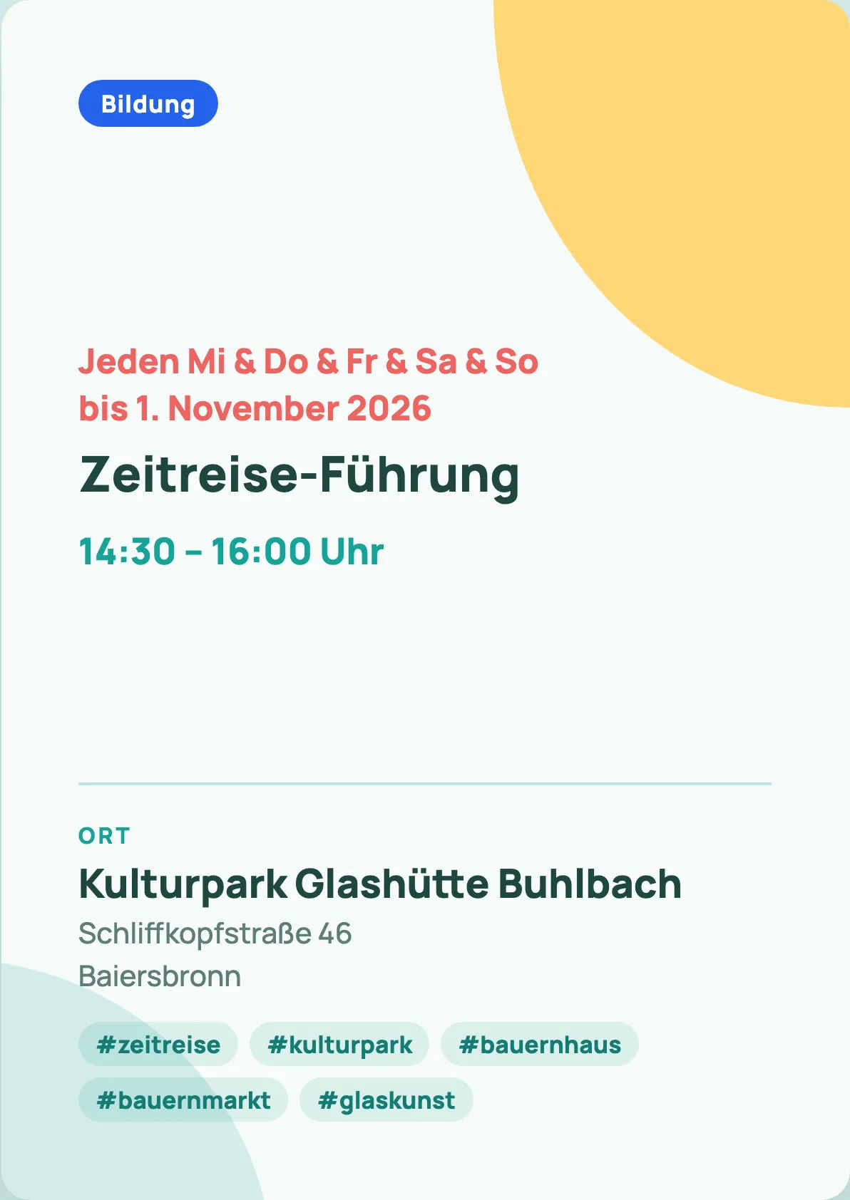 Veranstaltungsflyer