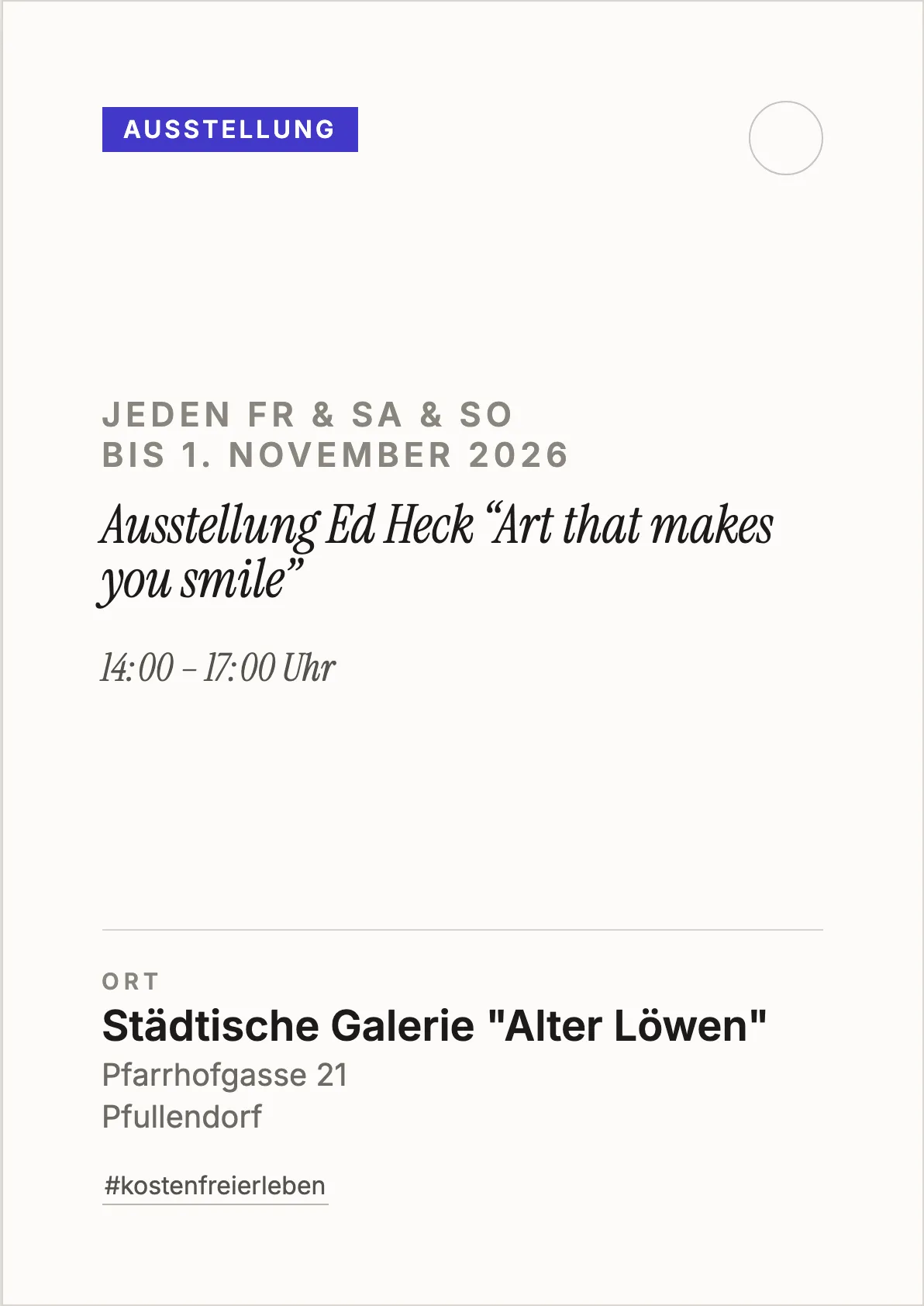 Veranstaltungsflyer