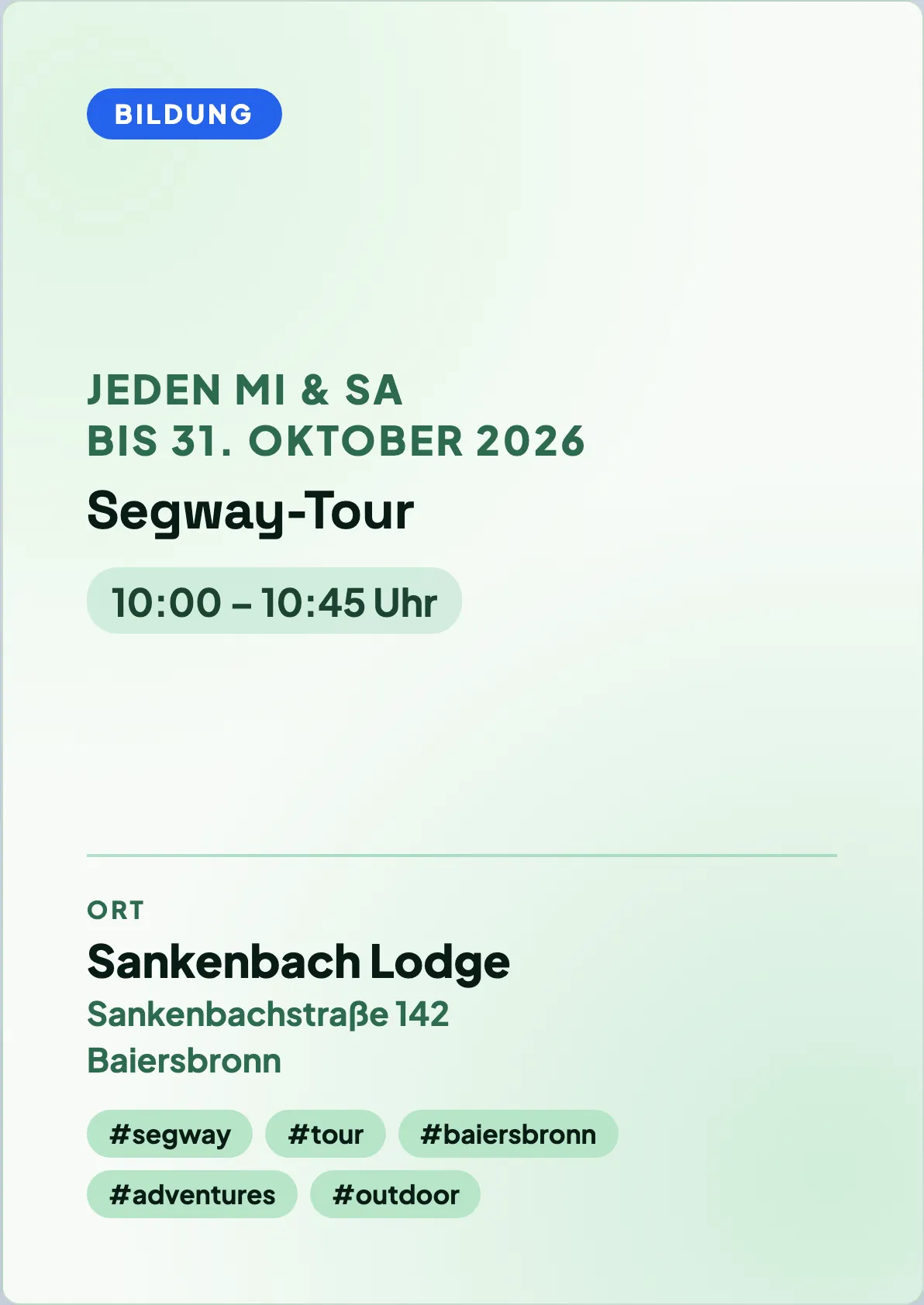 Veranstaltungsflyer