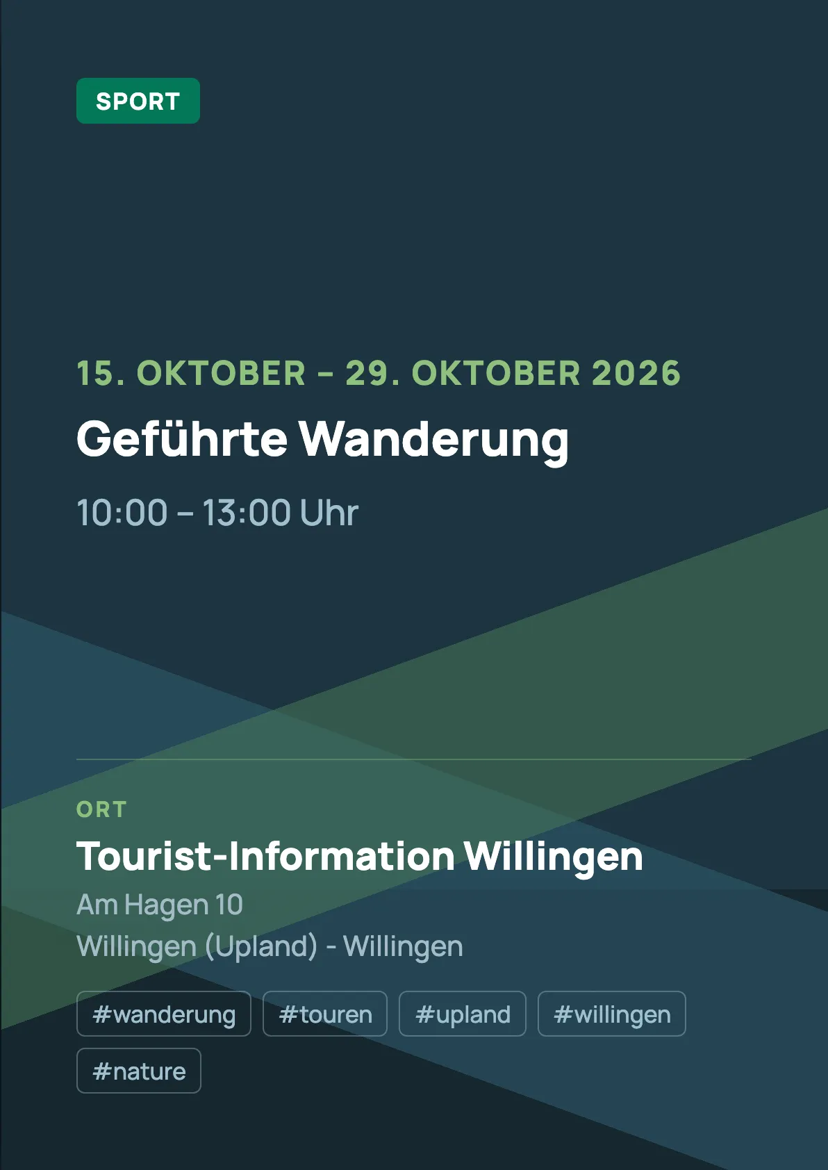 Veranstaltungsflyer