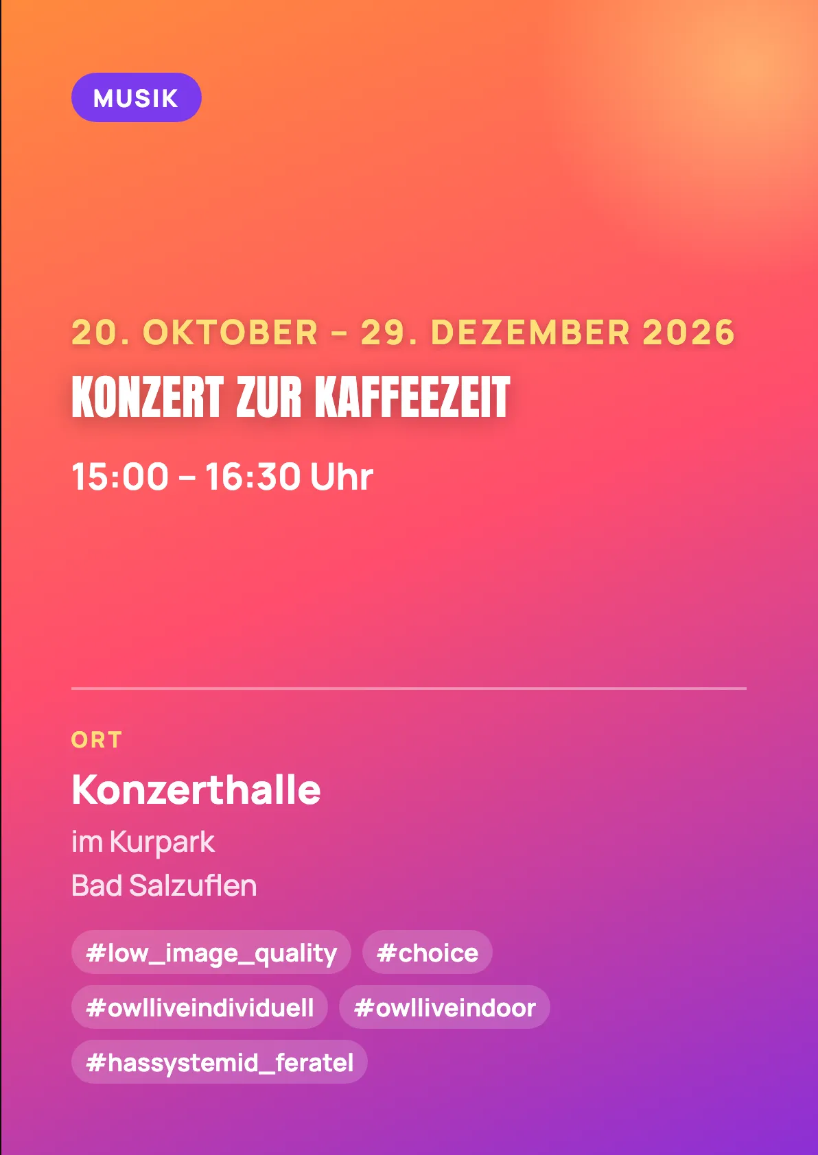Veranstaltungsflyer
