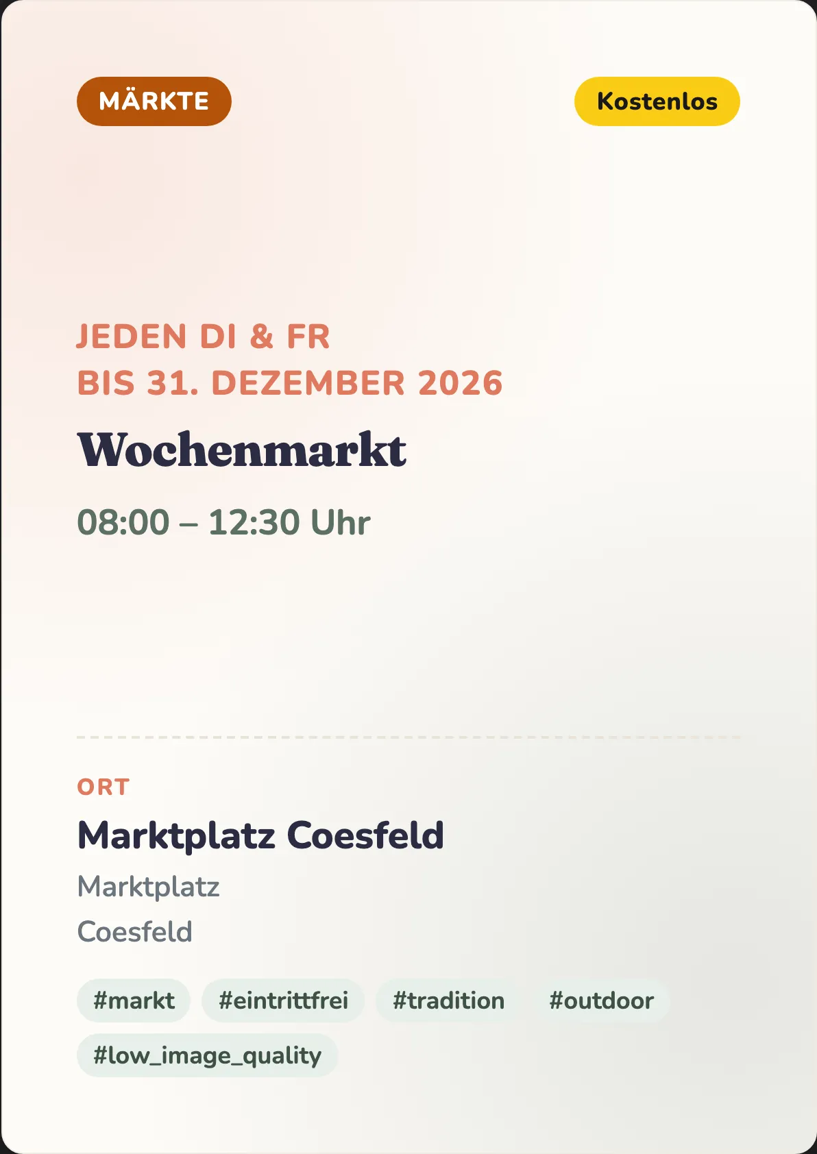 Veranstaltungsflyer