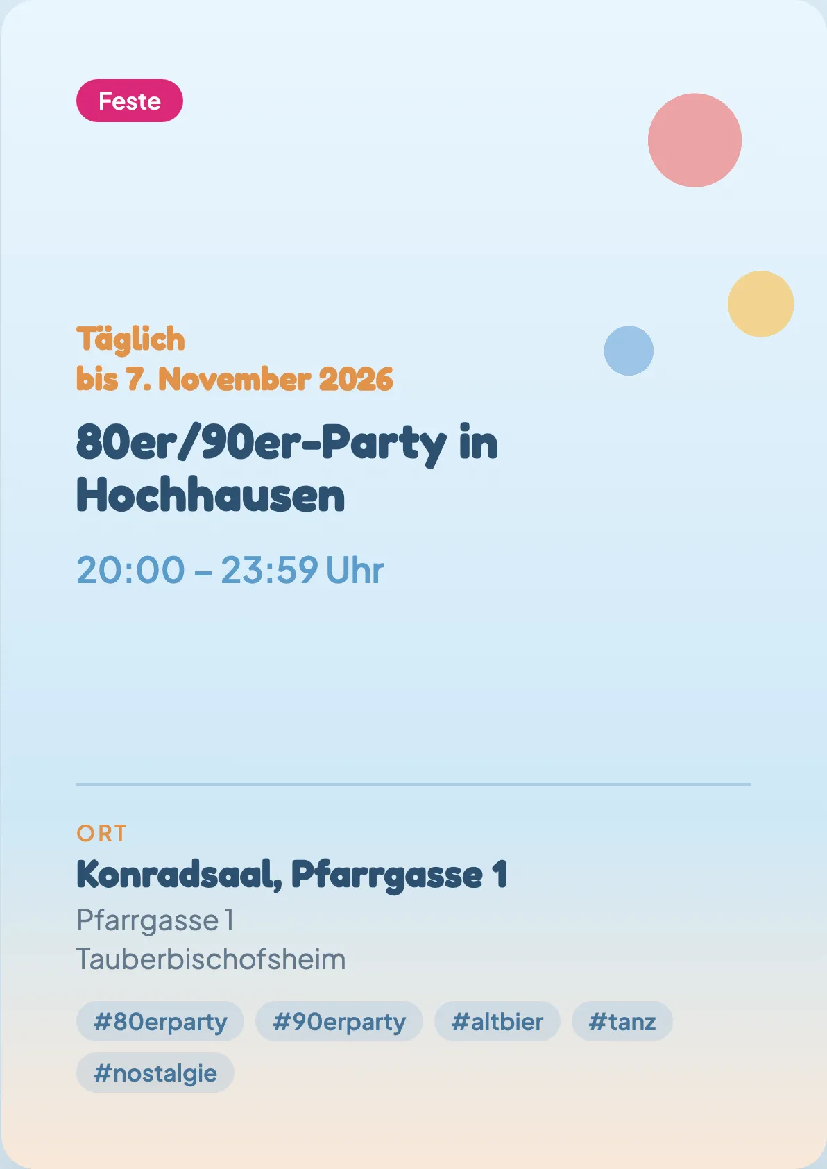 Veranstaltungsflyer