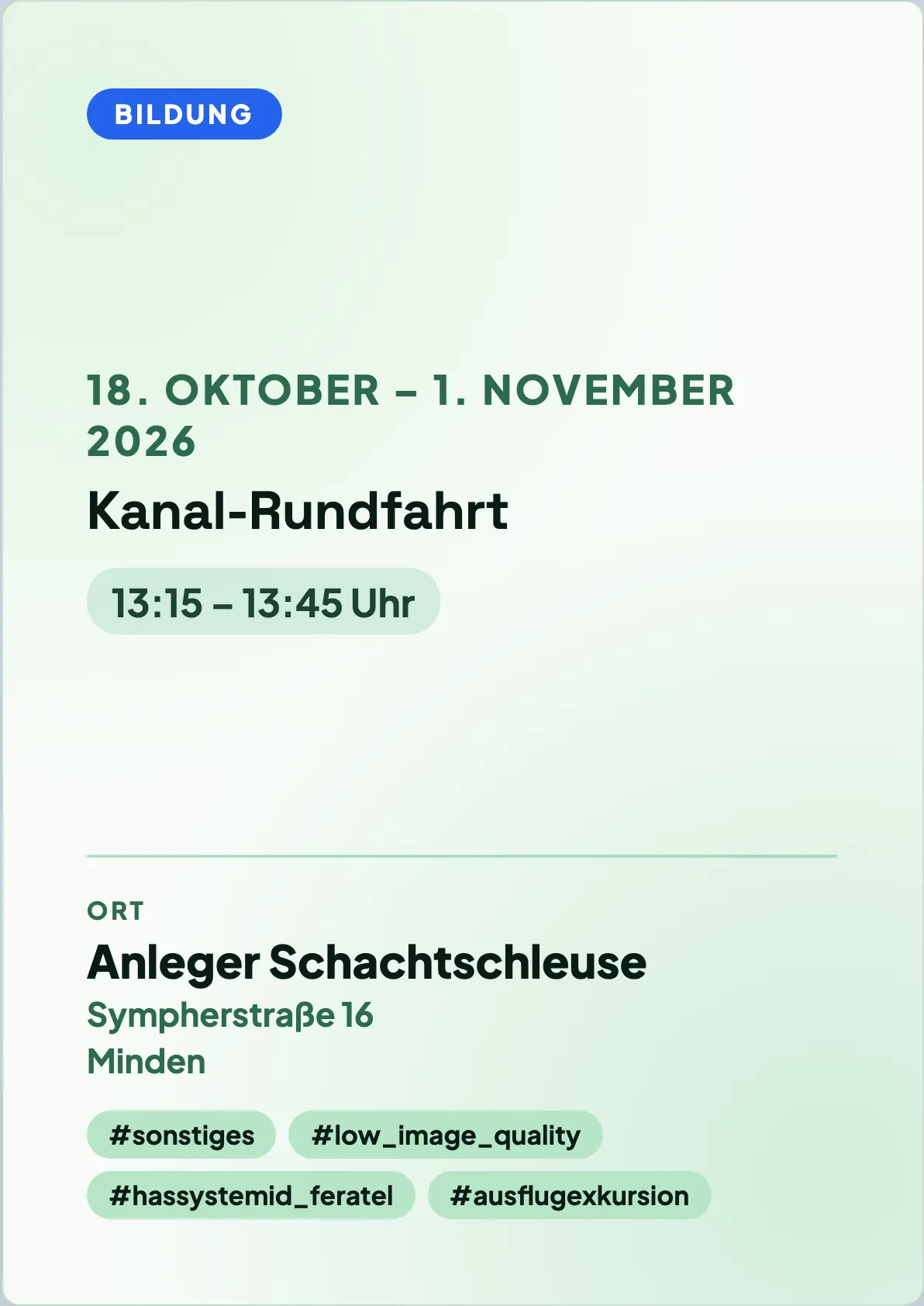 Veranstaltungsflyer