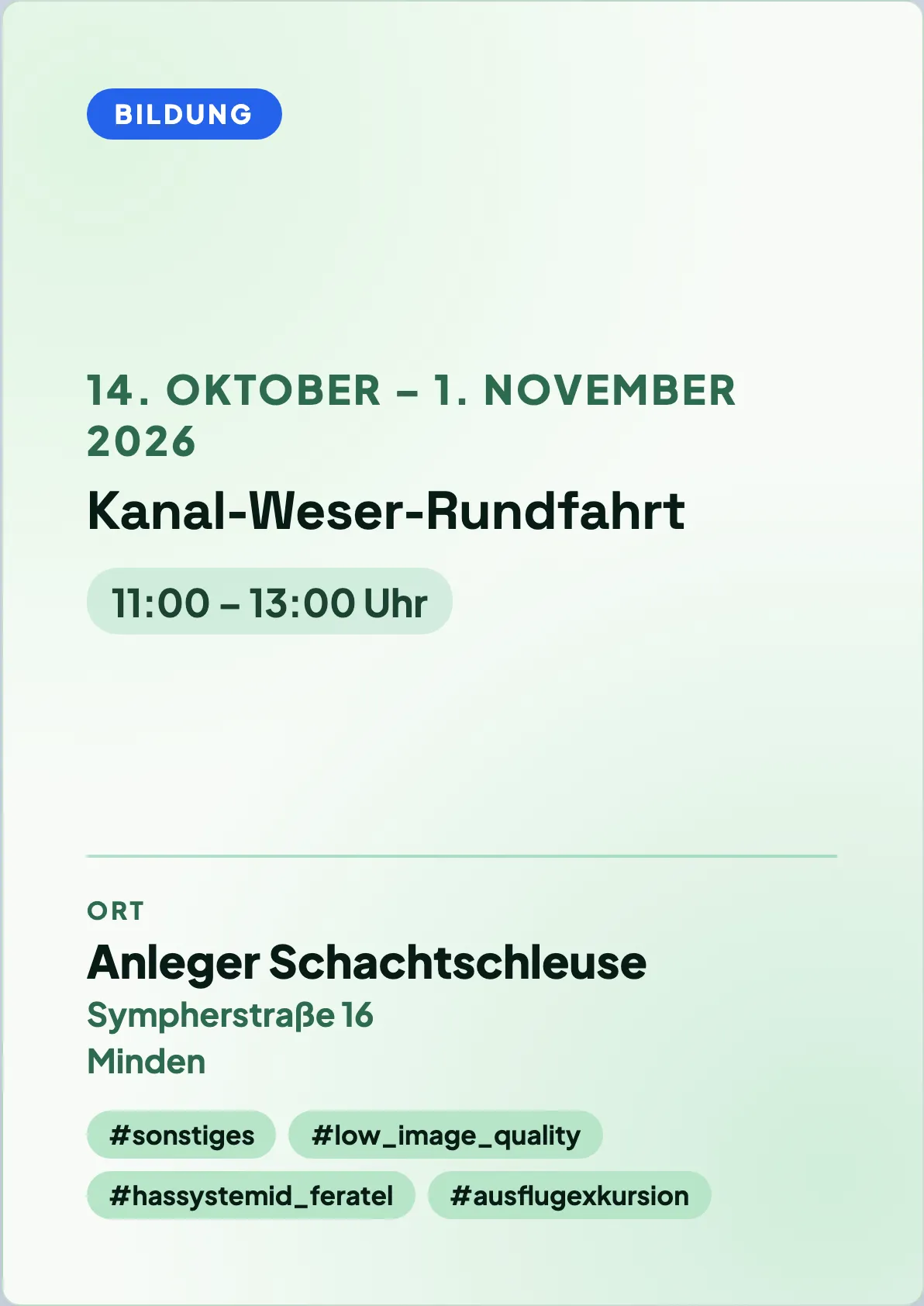 Veranstaltungsflyer