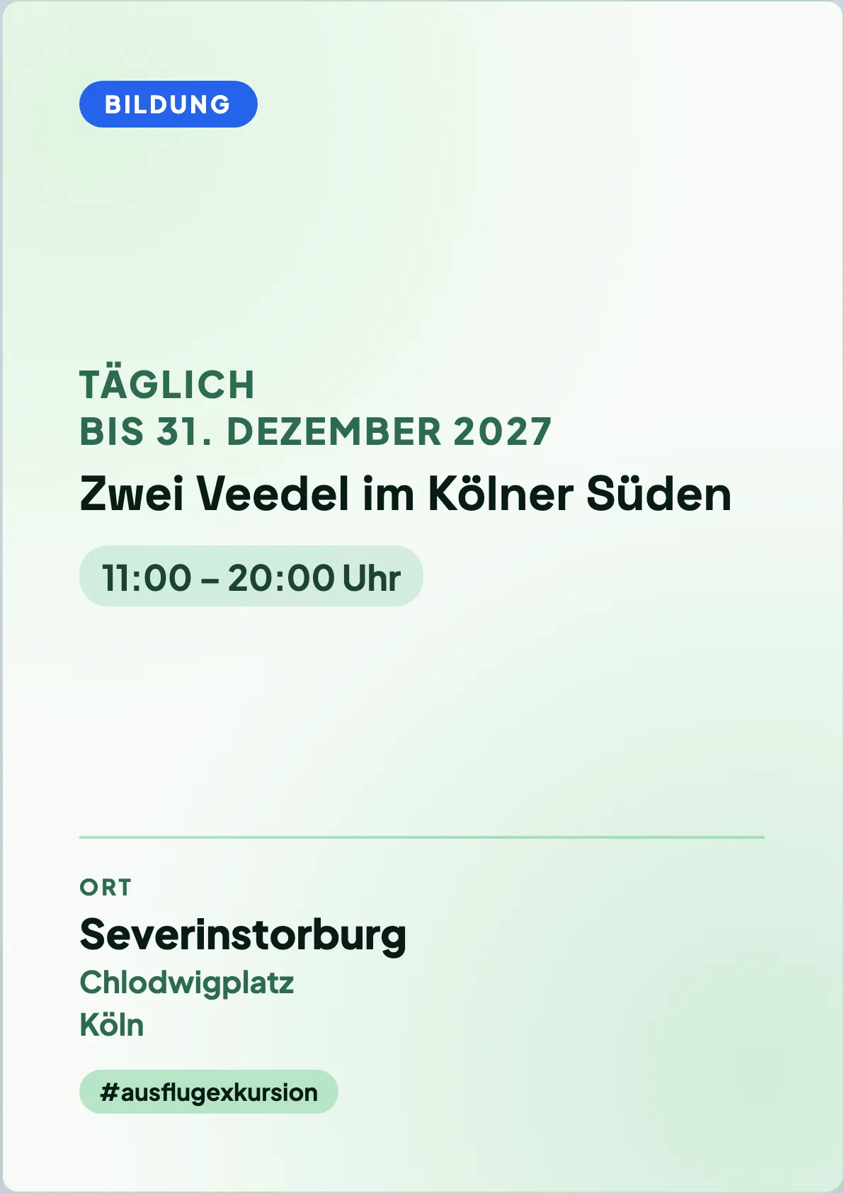 Veranstaltungsflyer