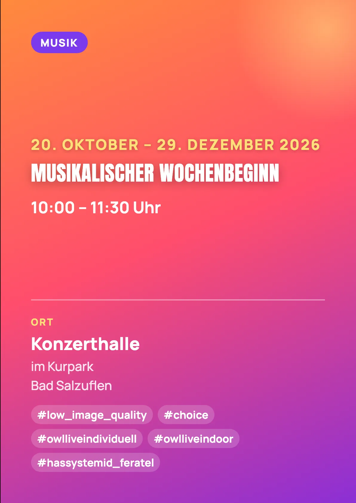 Veranstaltungsflyer