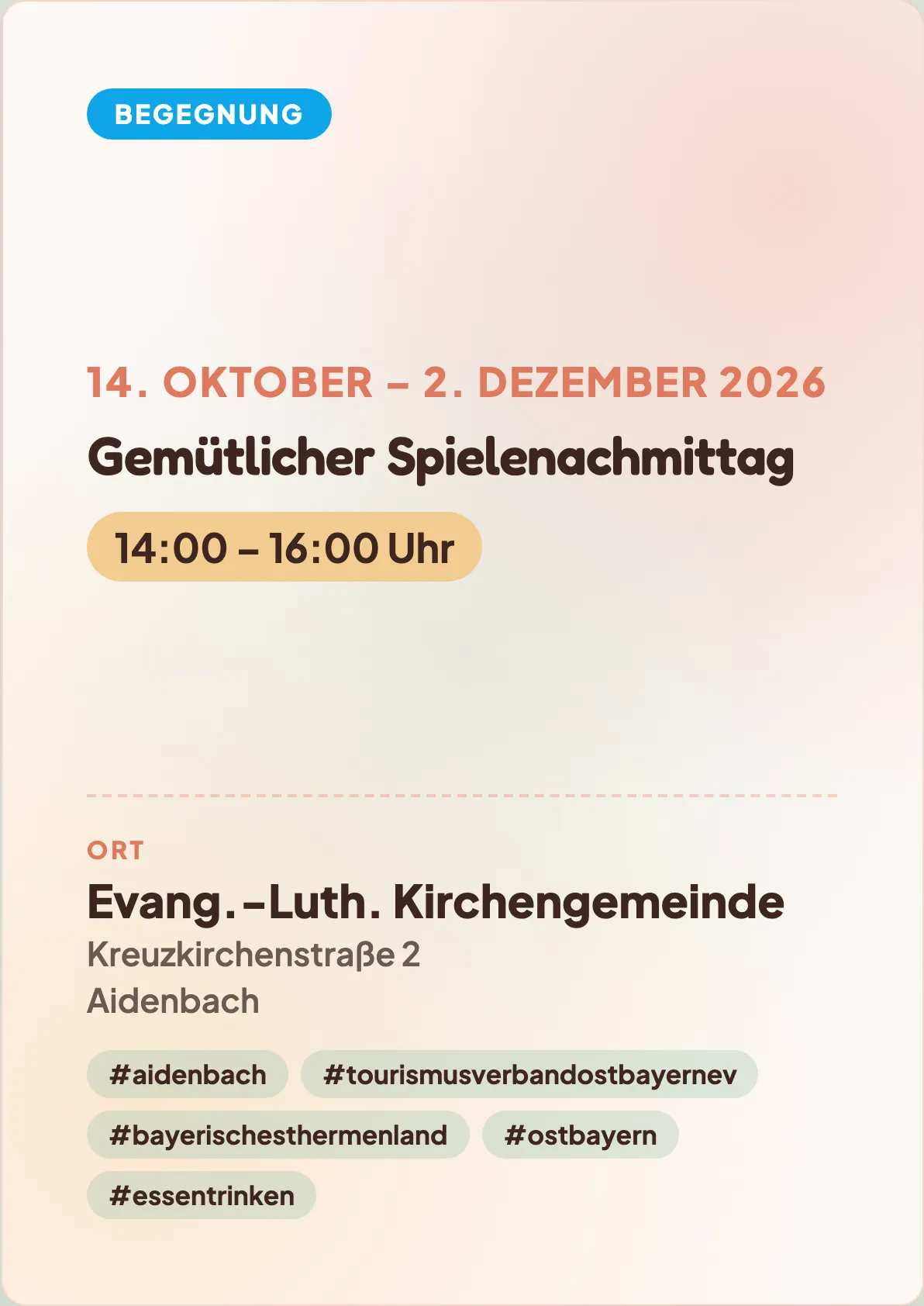 Veranstaltungsflyer
