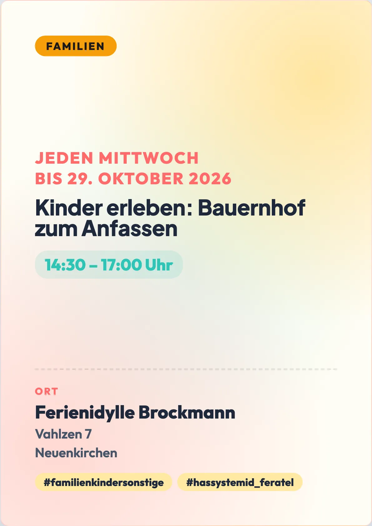 Veranstaltungsflyer
