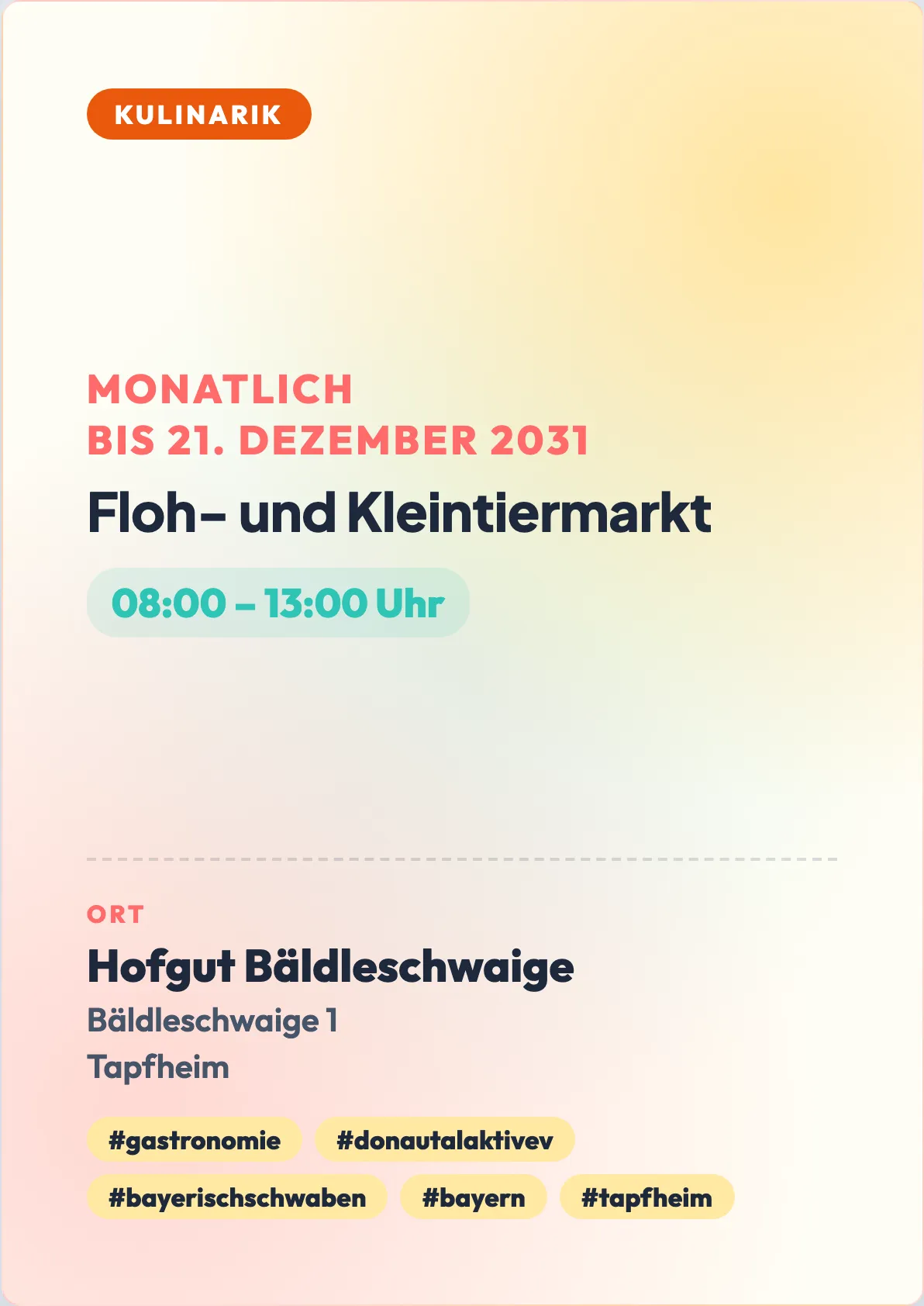 Veranstaltungsflyer