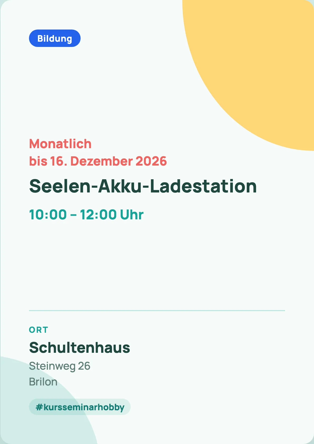 Veranstaltungsflyer