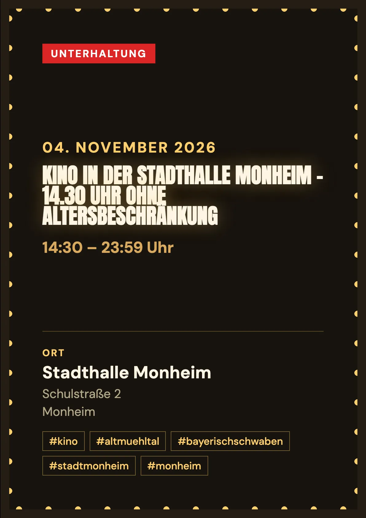 Veranstaltungsflyer