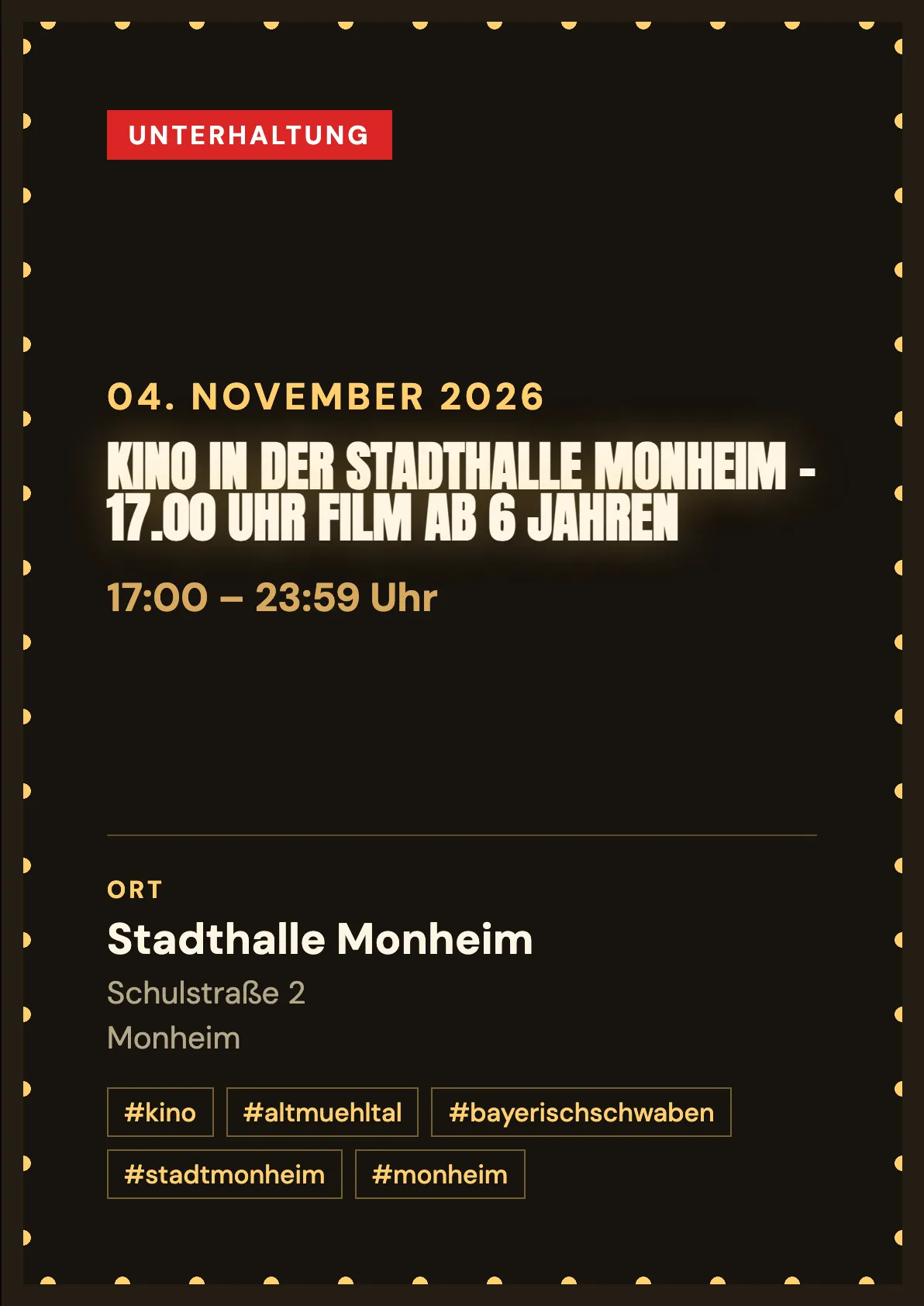 Veranstaltungsflyer