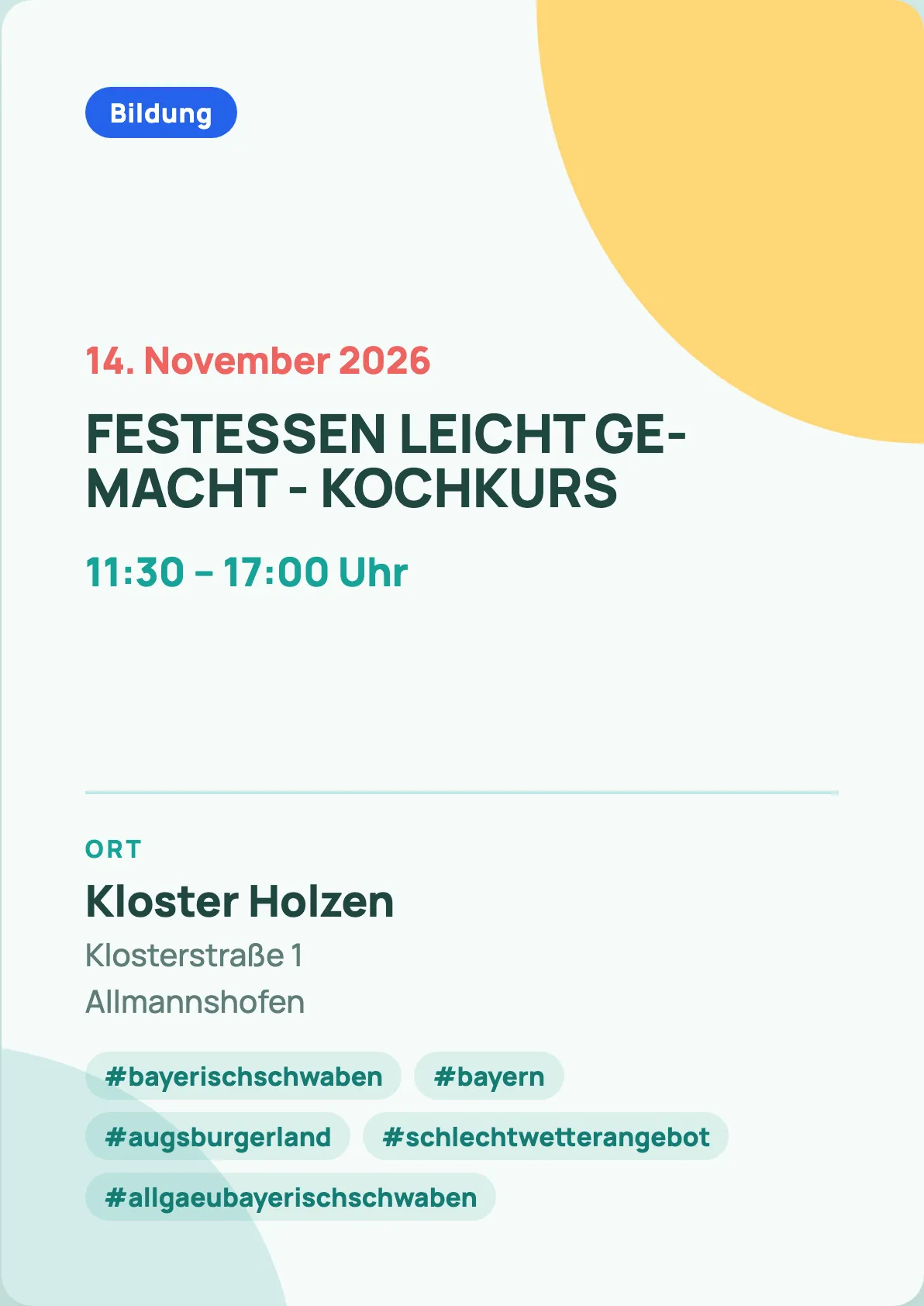Veranstaltungsflyer