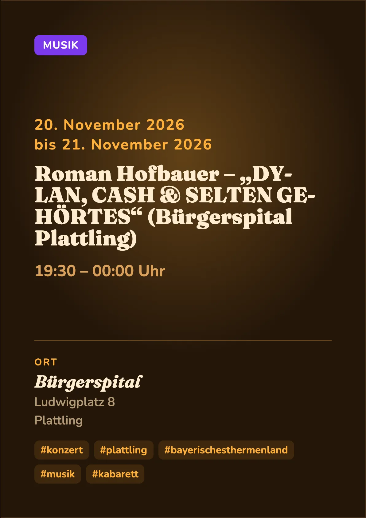 Veranstaltungsflyer