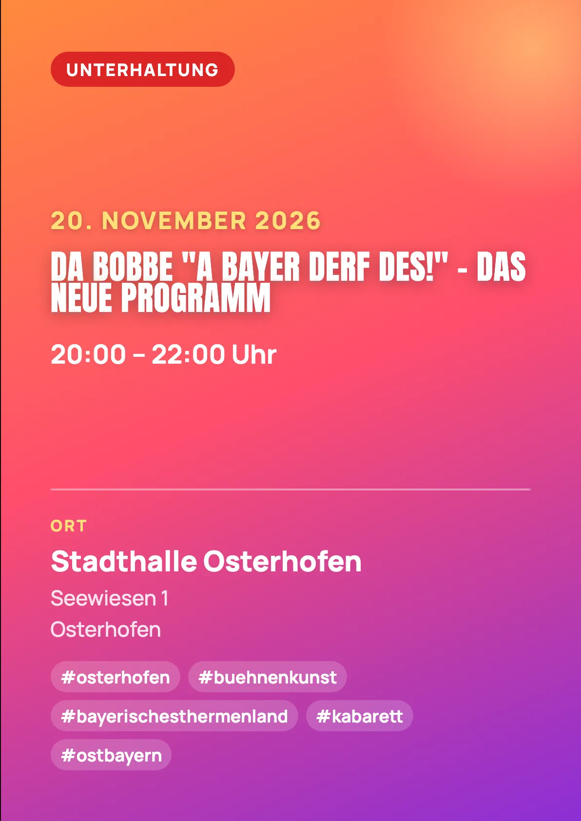 Veranstaltungsflyer