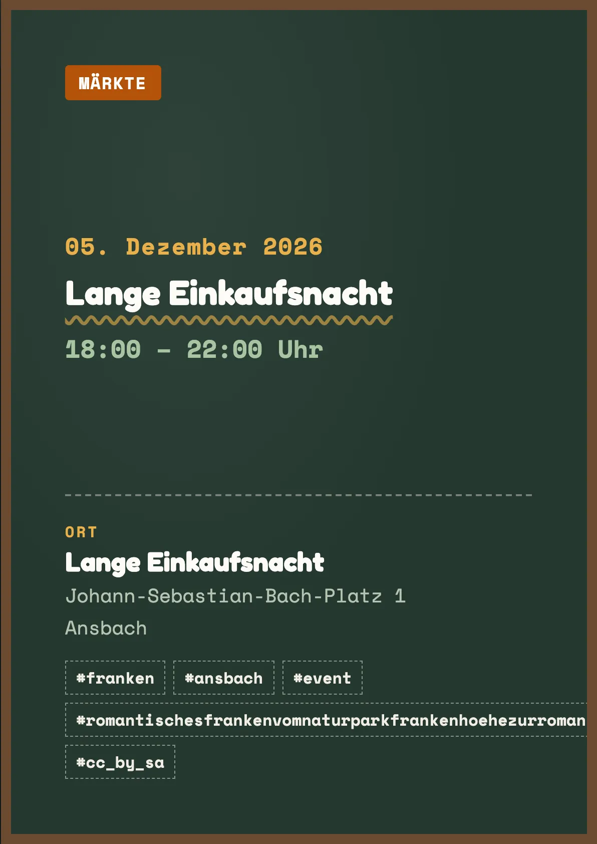 Veranstaltungsflyer