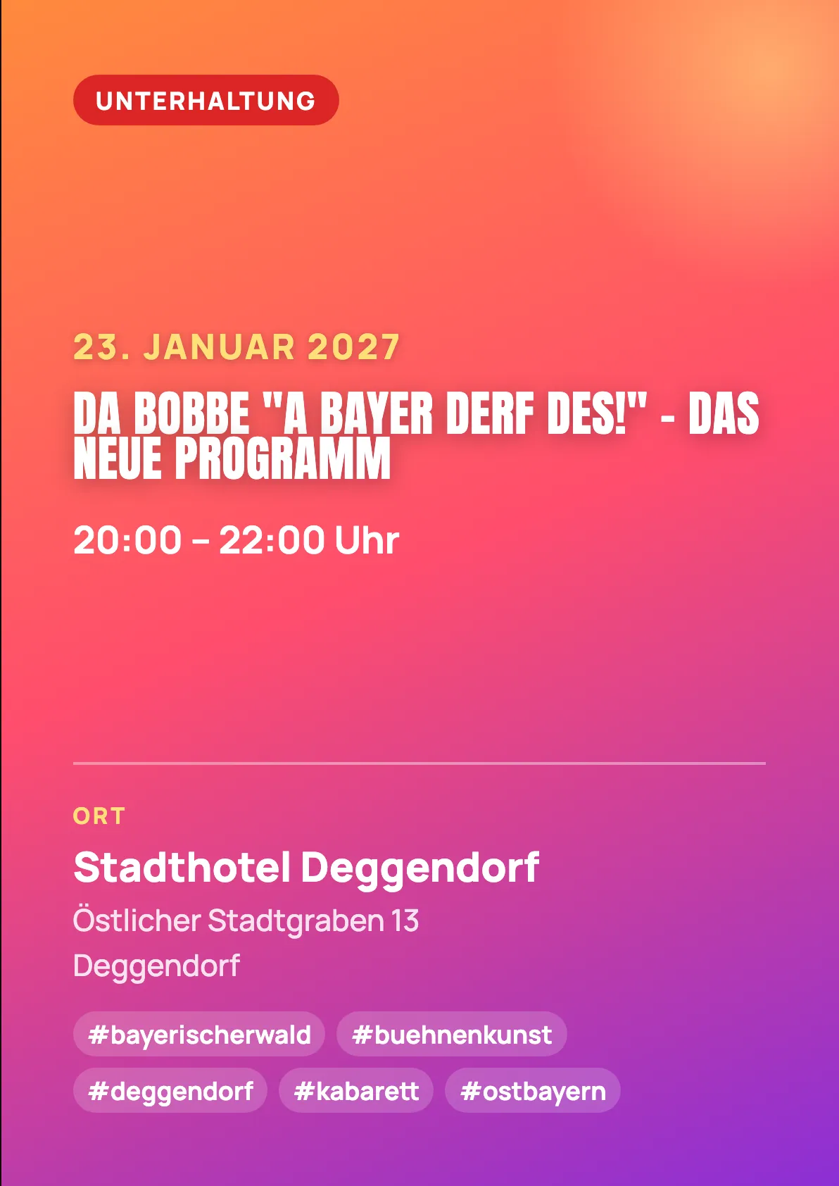 Veranstaltungsflyer