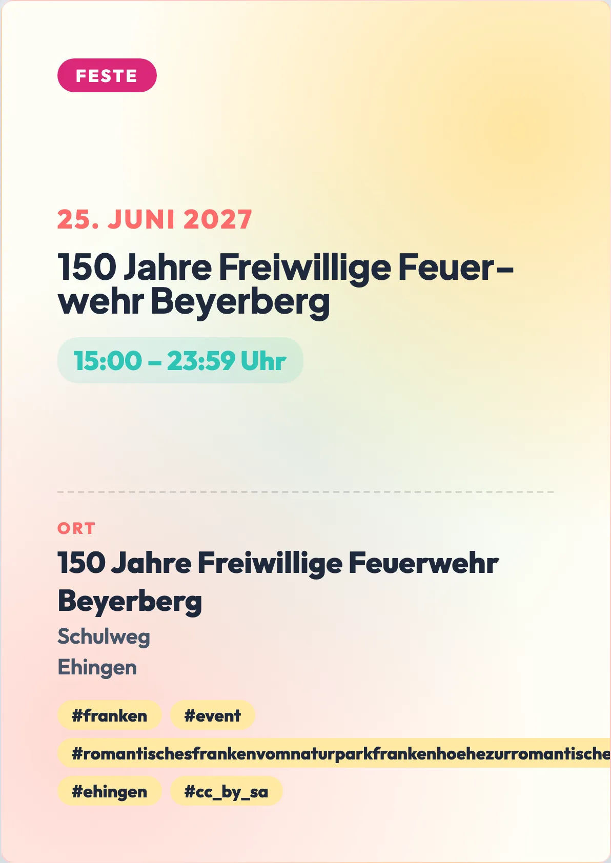 Veranstaltungsflyer