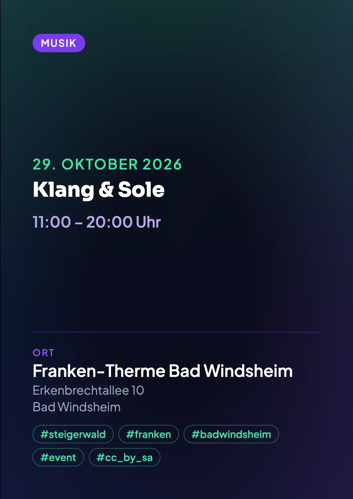 Veranstaltungsflyer