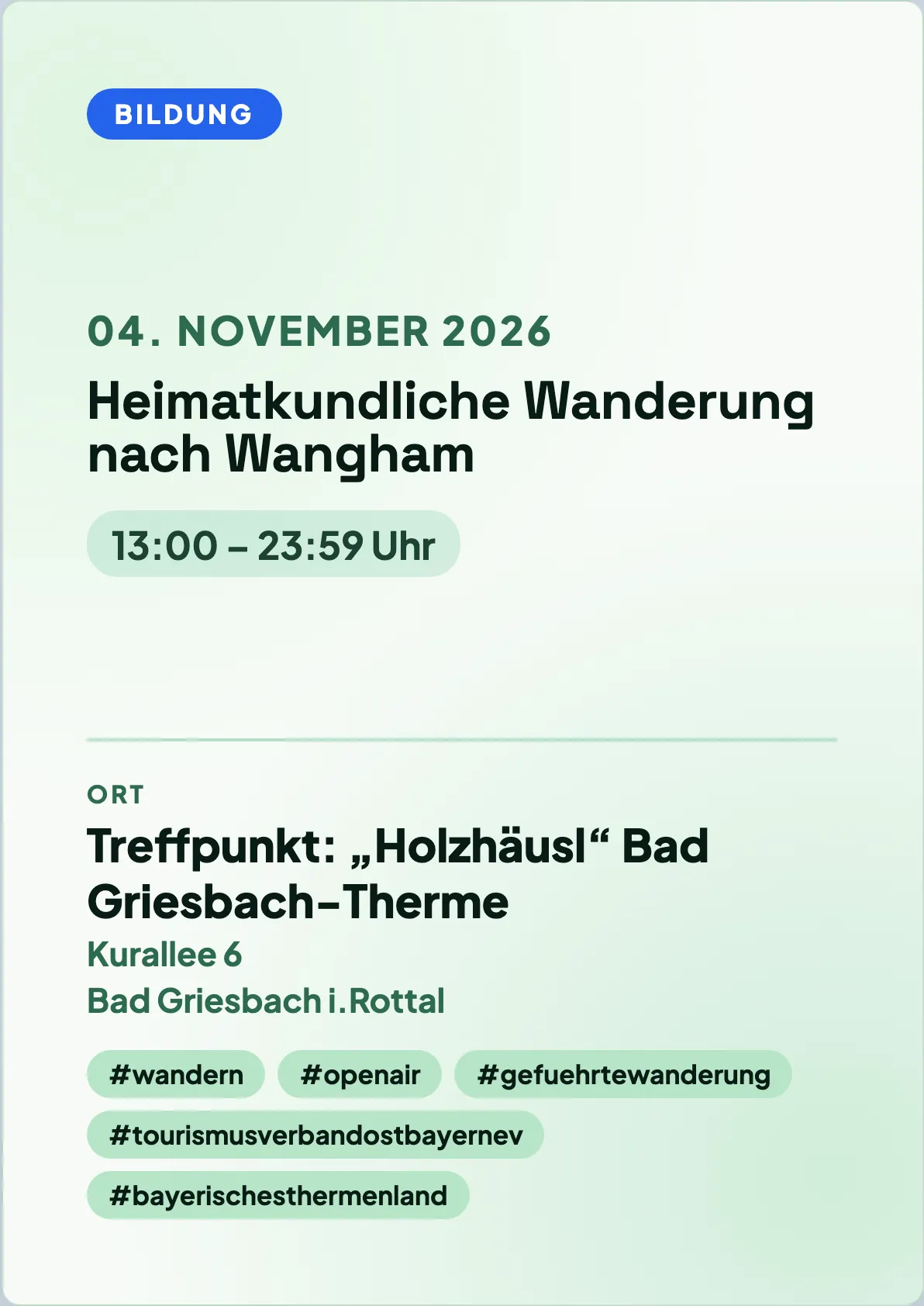 Veranstaltungsflyer
