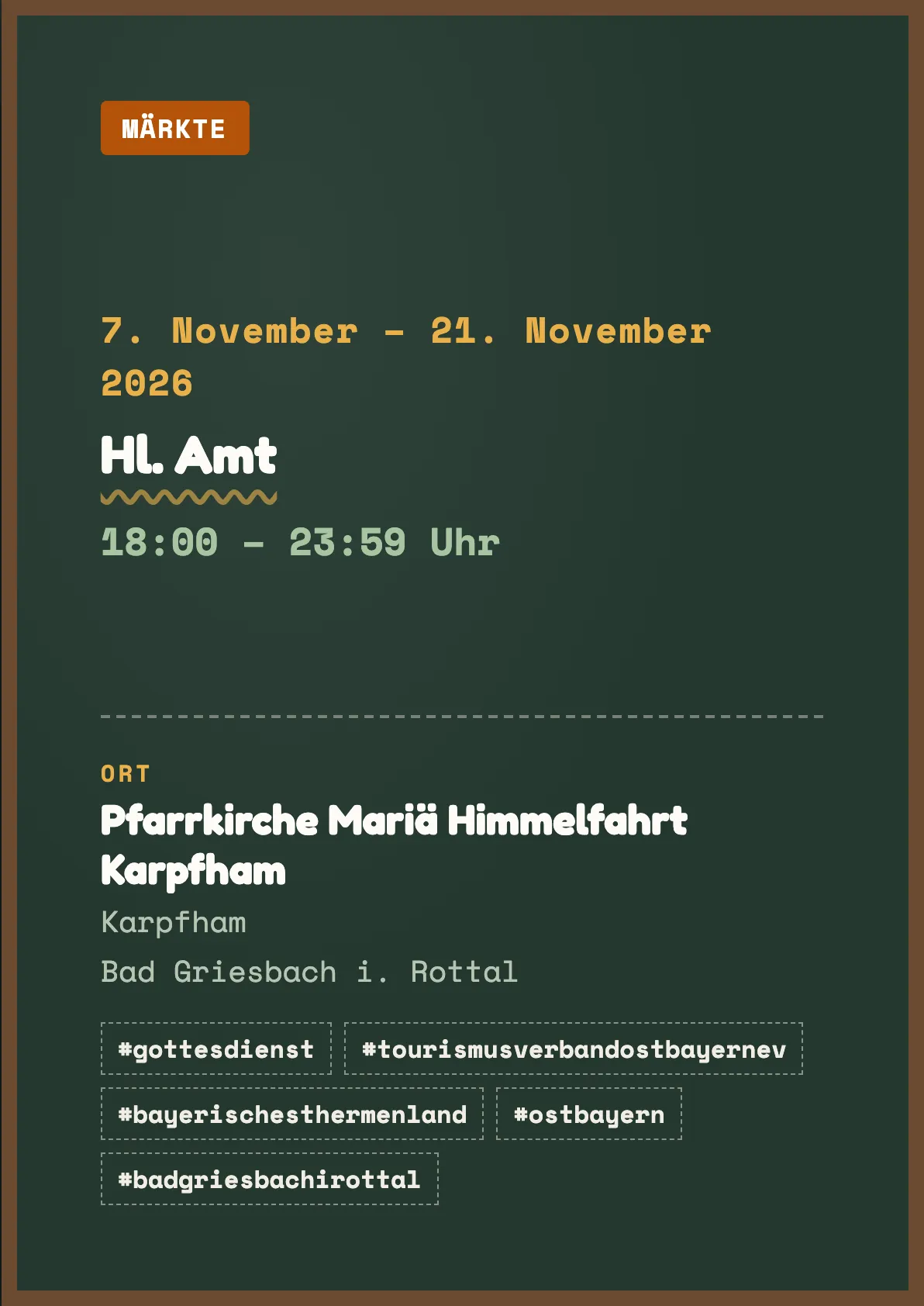 Veranstaltungsflyer