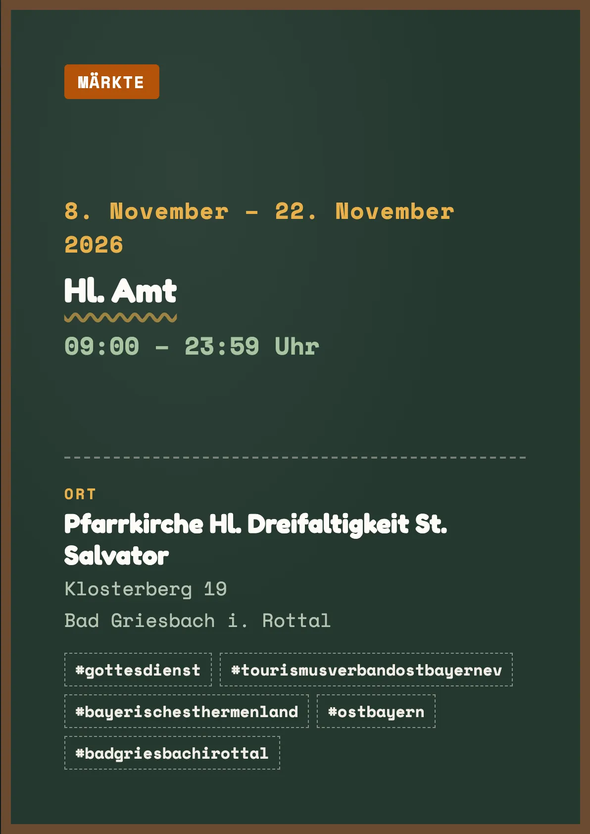 Veranstaltungsflyer