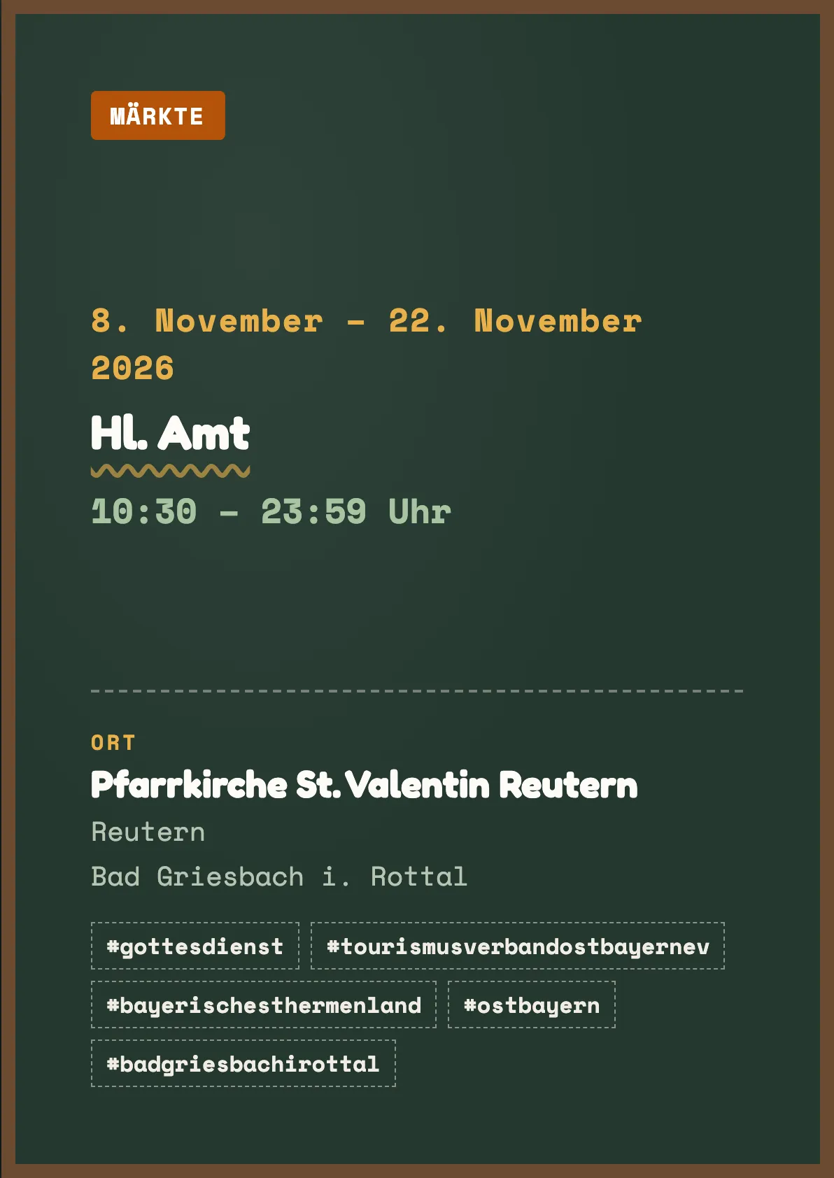 Veranstaltungsflyer