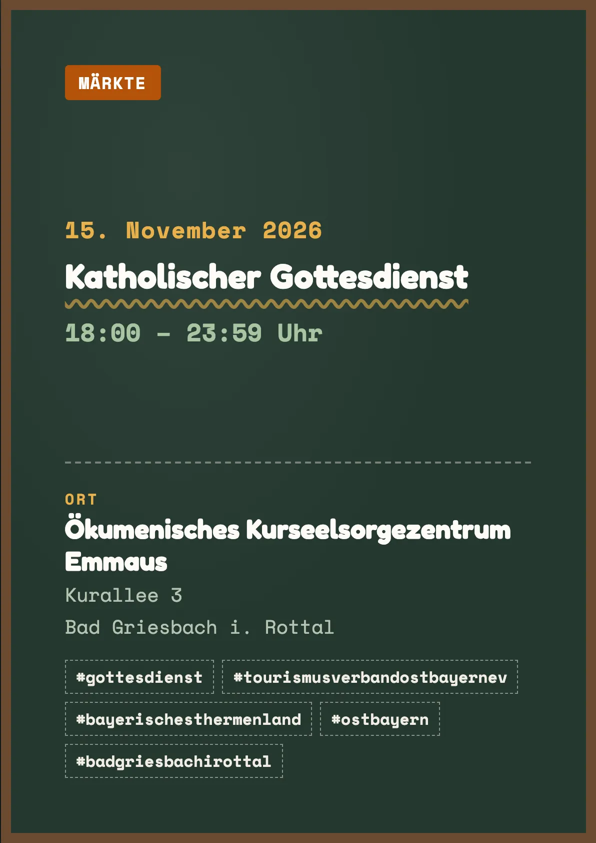 Veranstaltungsflyer