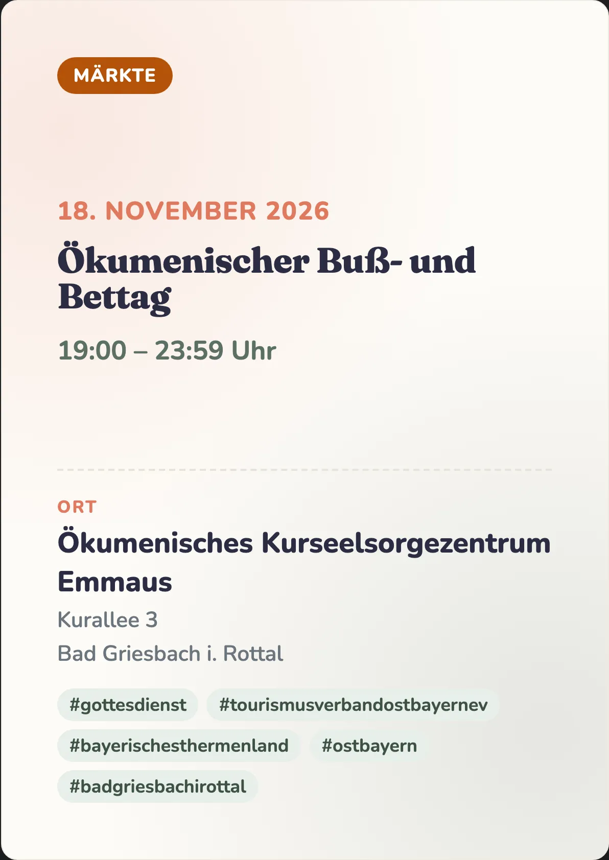Veranstaltungsflyer