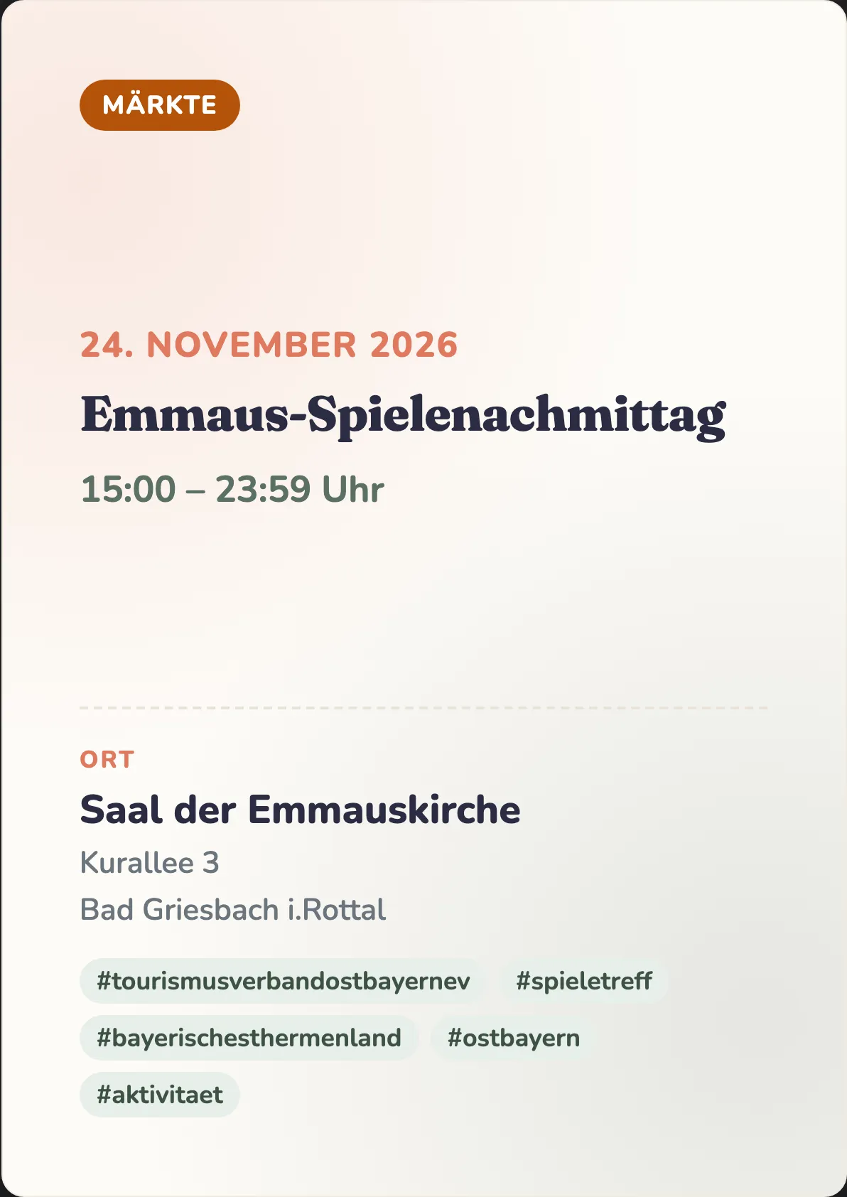 Veranstaltungsflyer