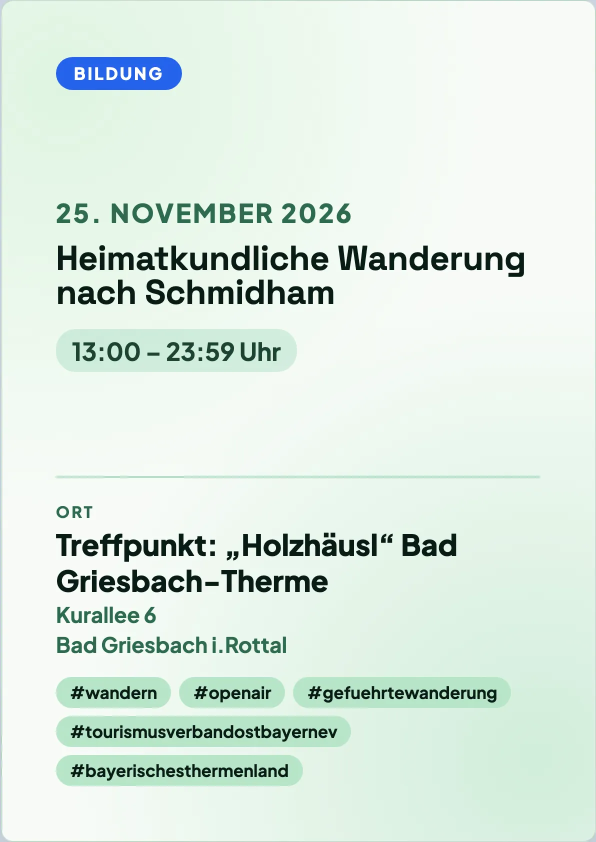 Veranstaltungsflyer