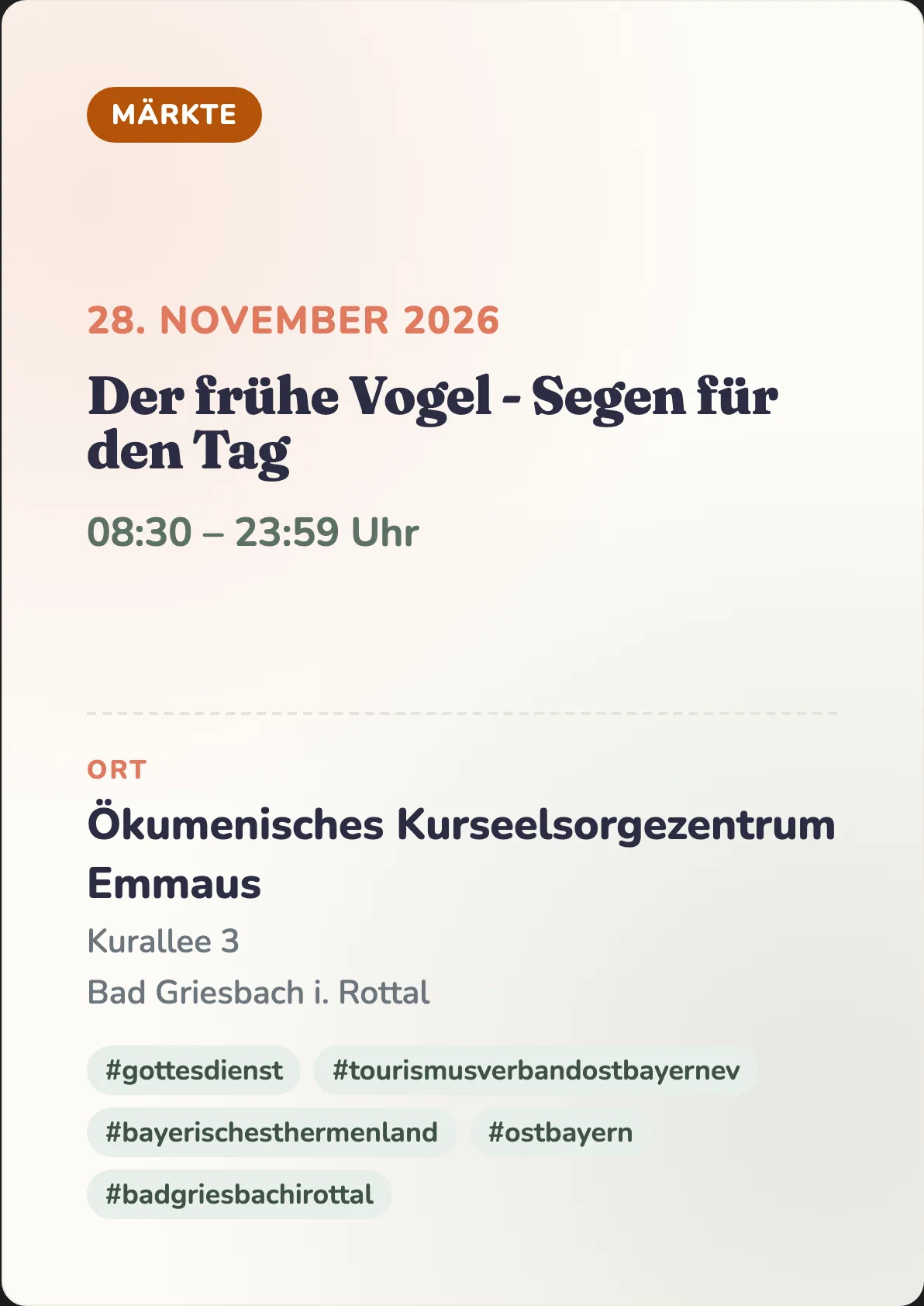 Veranstaltungsflyer